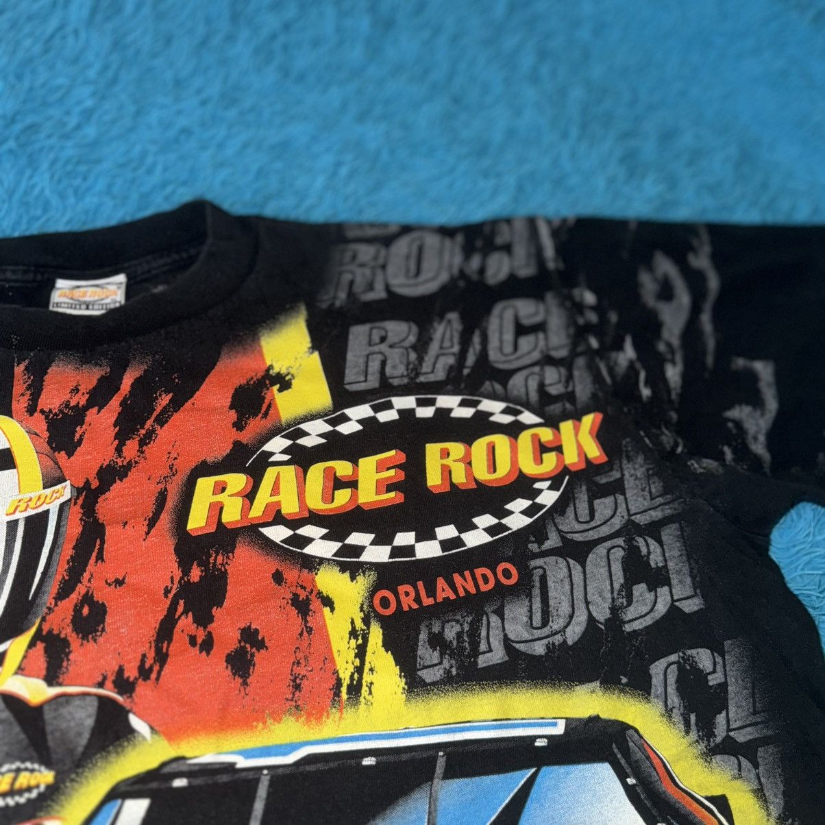 NASCAR VINTAGE OVER PRINT SINGLE STITCH RACE ROCK NASCAR T-SHIRT Size US XL / EU 56 / 4 - 3 Thumbnail