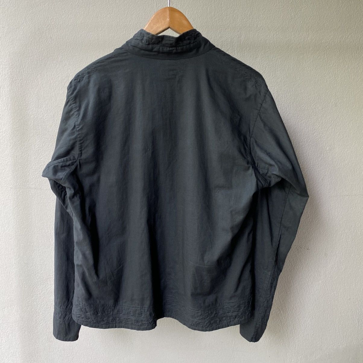 Issey Miyake Haath Dark Teal Embroidered Mandarin Shirt Size XS / US 0-2 / IT 36-38 - 2 Thumbnail