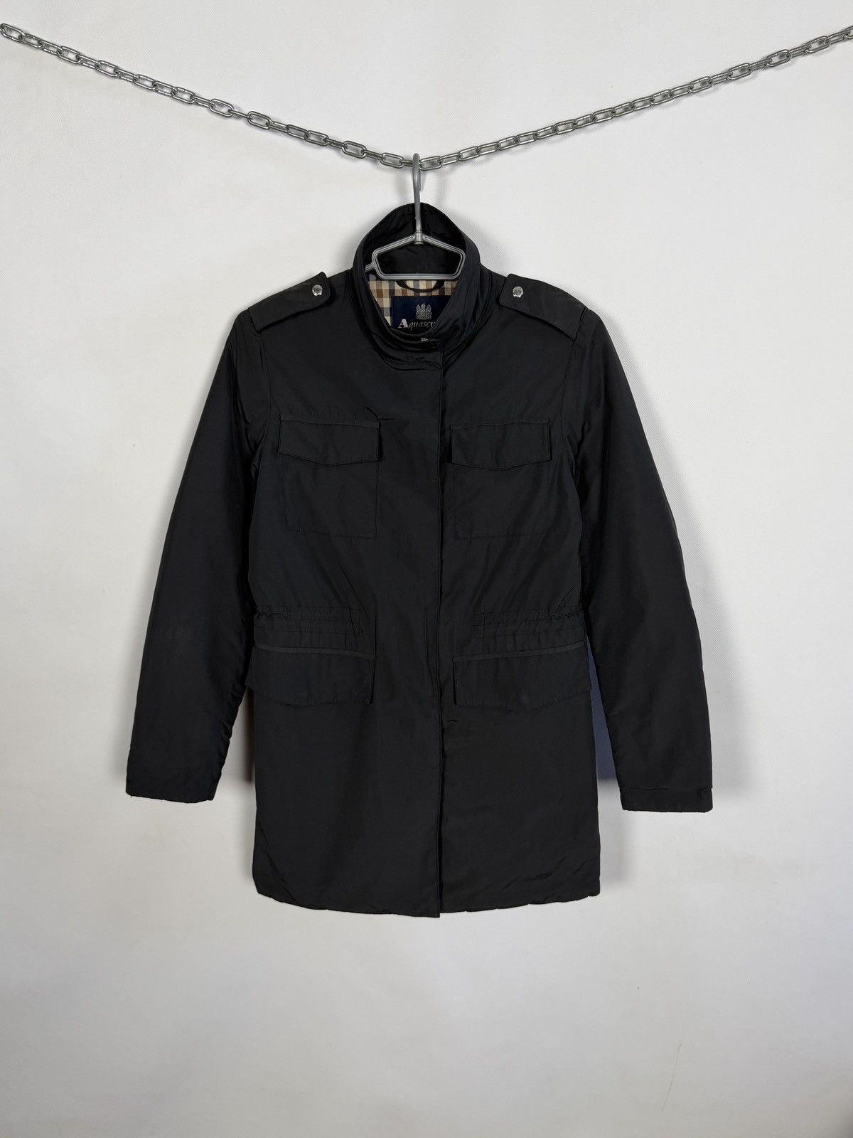 Aquascutum Aquascutum London Field Jacket 4 Pocket Nova Check Lined Size S / US 4 / IT 40 - 1 Thumbnail