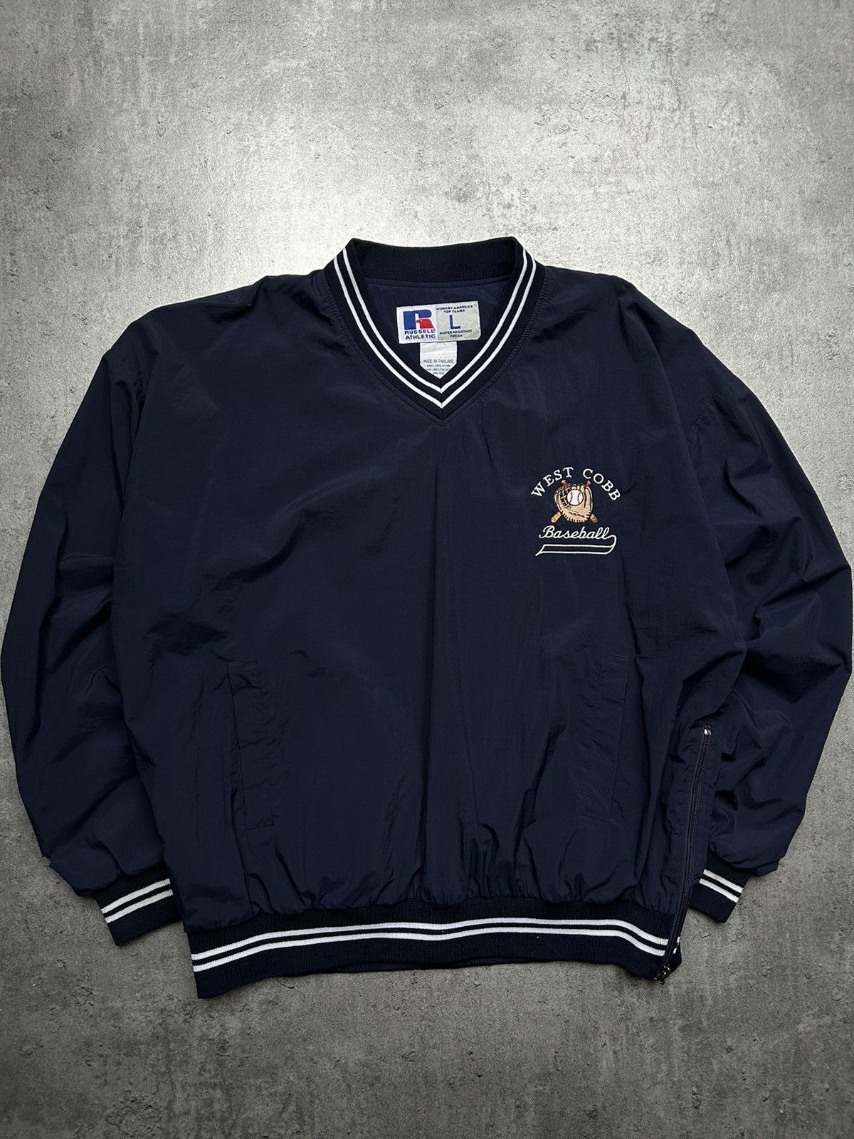 Russell Athletic × Vintage Vintage Russell Baseball West Cobb Jacket Size US L / EU 52-54 / 3 - 1 Thumbnail