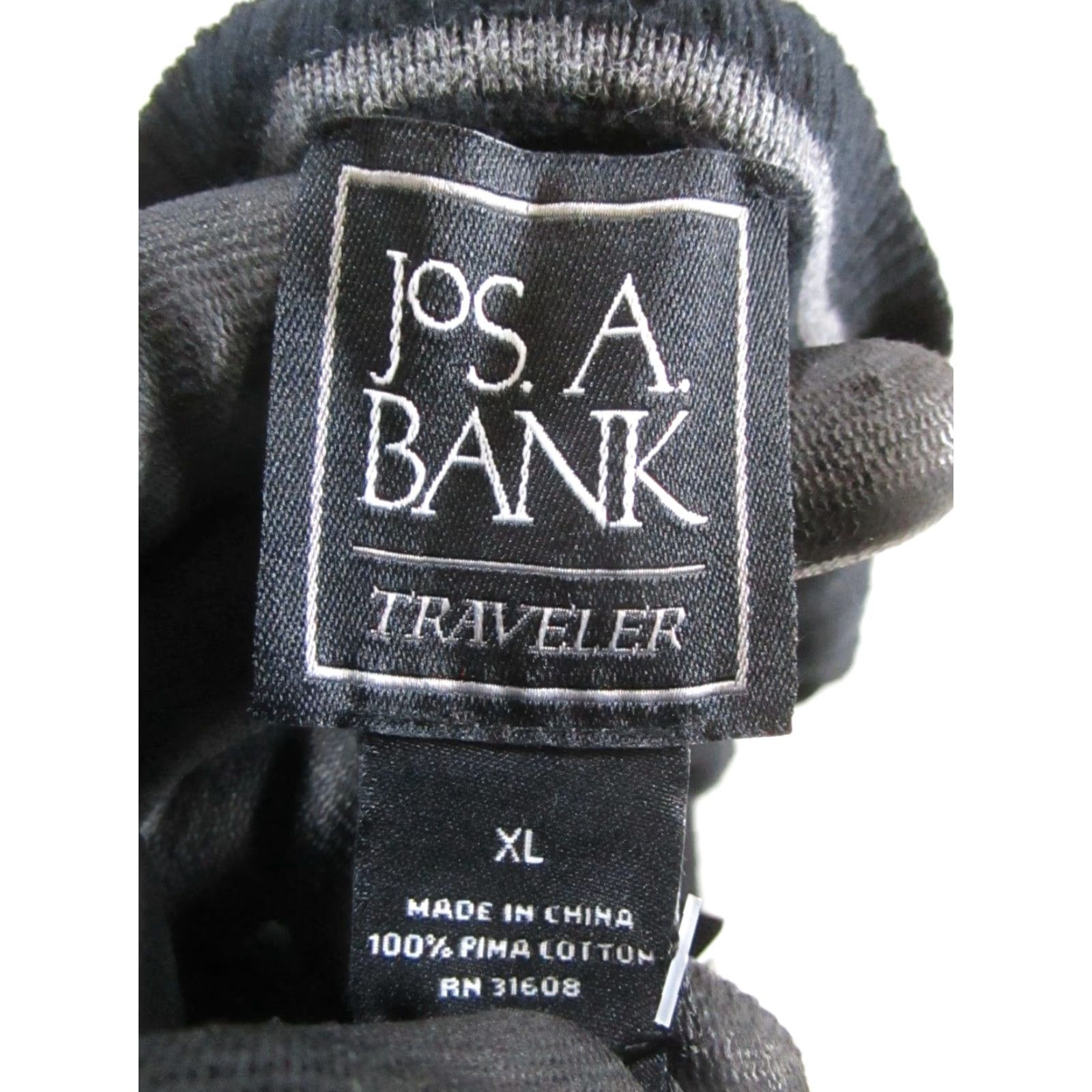 Jos. A. Bank Jos.A.Bank Sweater Mens XL Black Knit Pullover Knit Cotton V-Neck Regular Fit Golf Hiking Walking Shirt Mens XL Black Pullover Size US XL / EU 56 / 4 - 3 Thumbnail