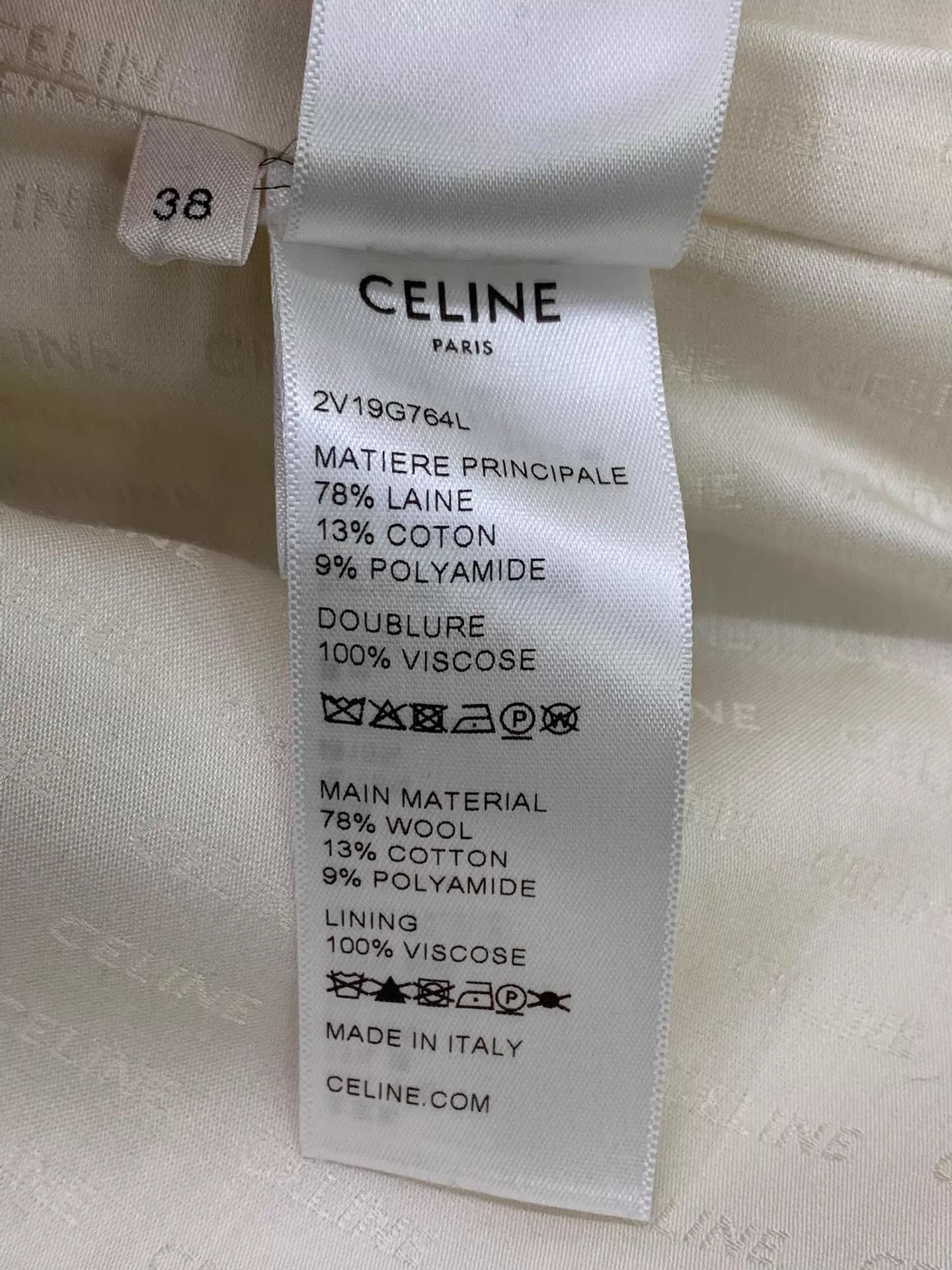 Celine Celine white gold button woven jacket FR 38 new Size XS / US 0-2 / IT 36-38 - 6 Thumbnail