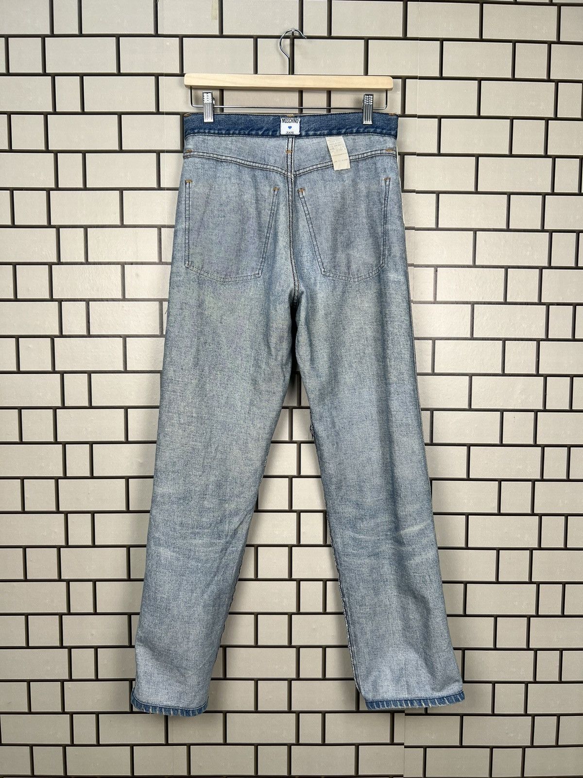 Moschino × Vintage Moschino Acid Wash Vintage Jeans Pants Size US 30 / EU 46 - 16 Thumbnail