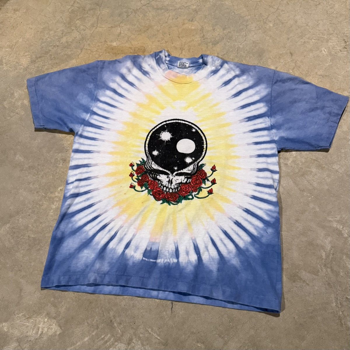 Grateful Dead Vintage 1990s Grateful Dead Space Your Face Tiedye Band Tee Size US L / EU 52-54 / 3 - 2 Thumbnail