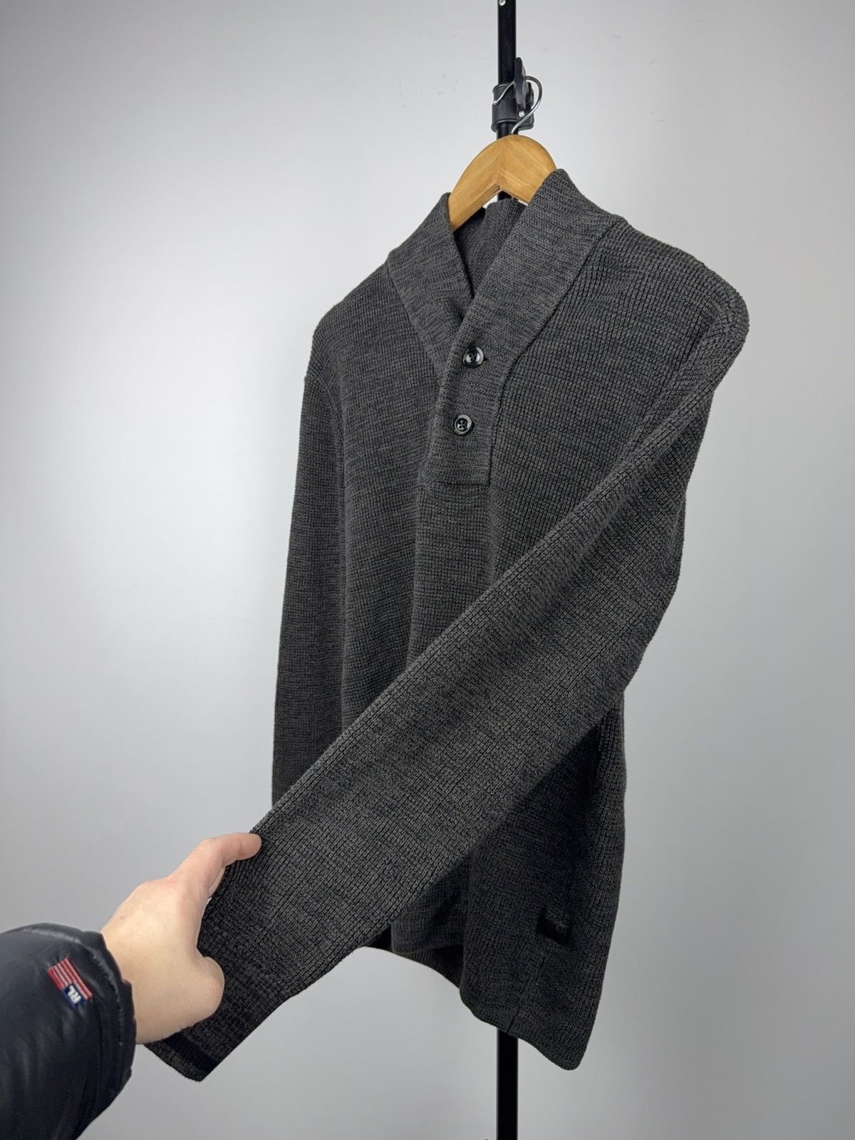 G-Star 00s Y2K G-Star RAW Heavy Knit Shawl Collar Sweater Men’s M Size US M / EU 48-50 / 2 - 3 Thumbnail
