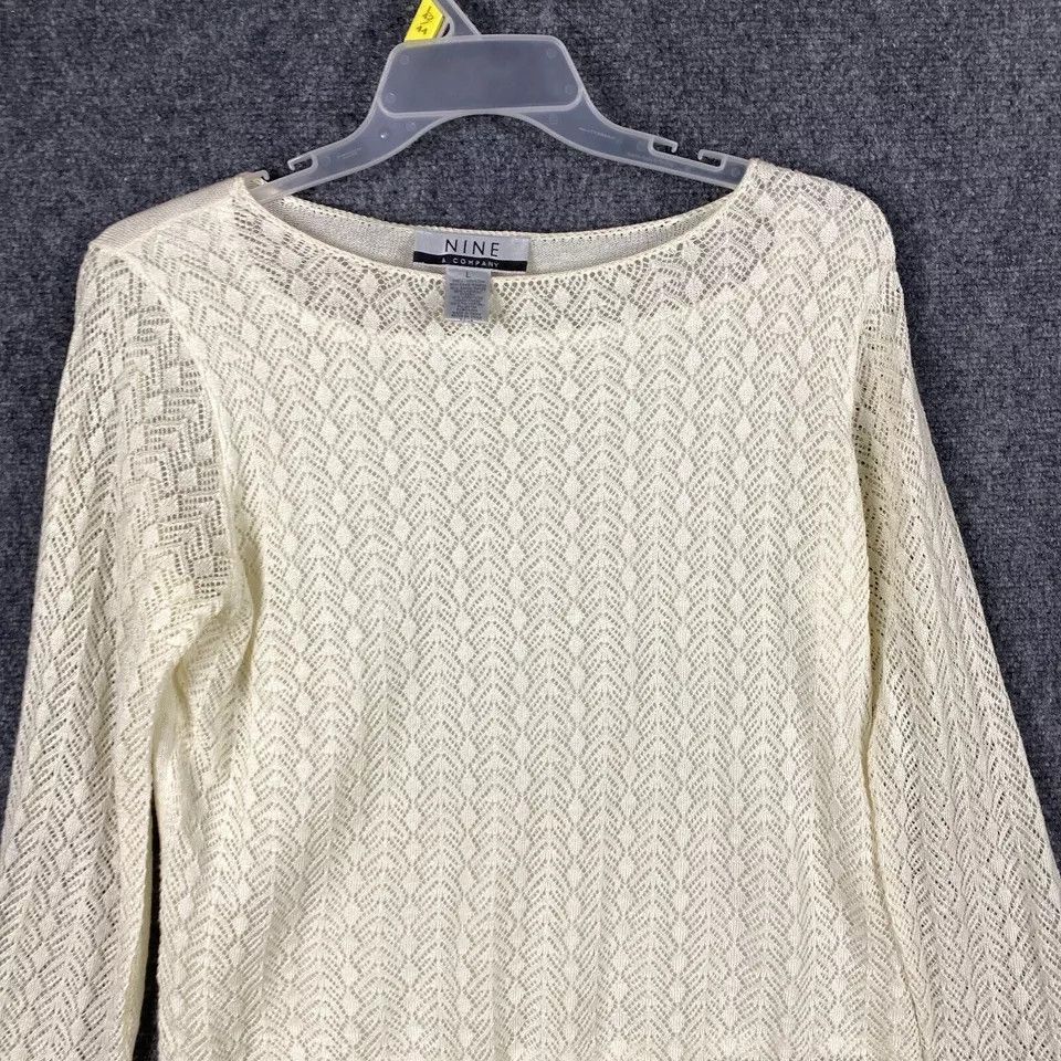 Other Nine & Company Sweater Women's Large Pullover Ramie Blend Size L / US 10 / IT 46 - 2 Thumbnail