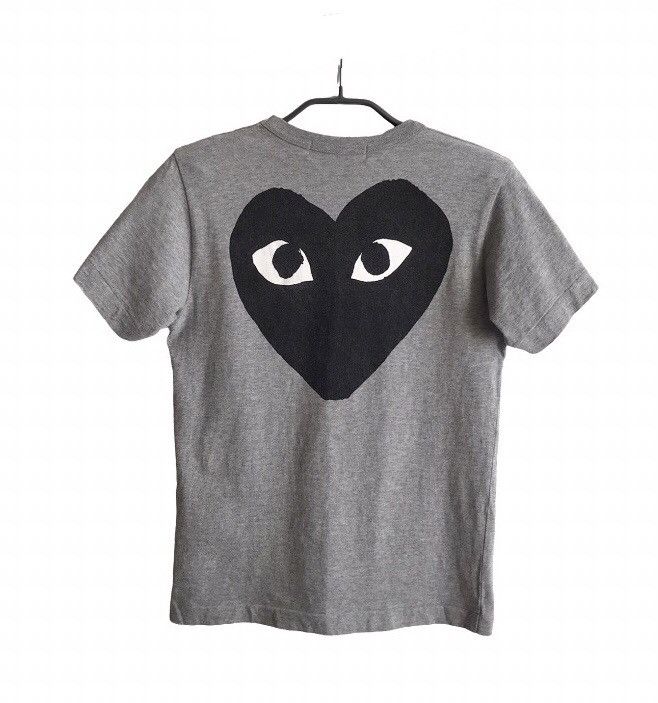 Comme des Garcons Play Comme des Garçons Tee Big Heart Womens Sz M Gray Size M / US 6-8 / IT 42-44 - 4 Thumbnail