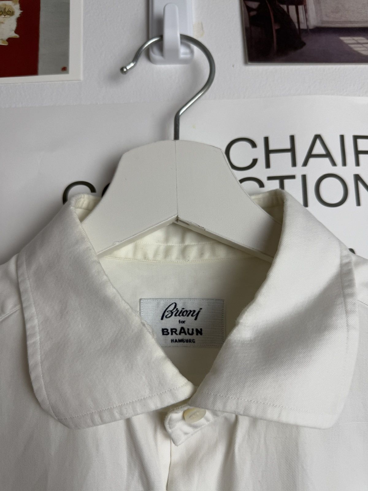 Brioni × Designer Brioni basic white longsleeve shirt XL designer luxury classy Size US L / EU 52-54 / 3 - 3 Thumbnail