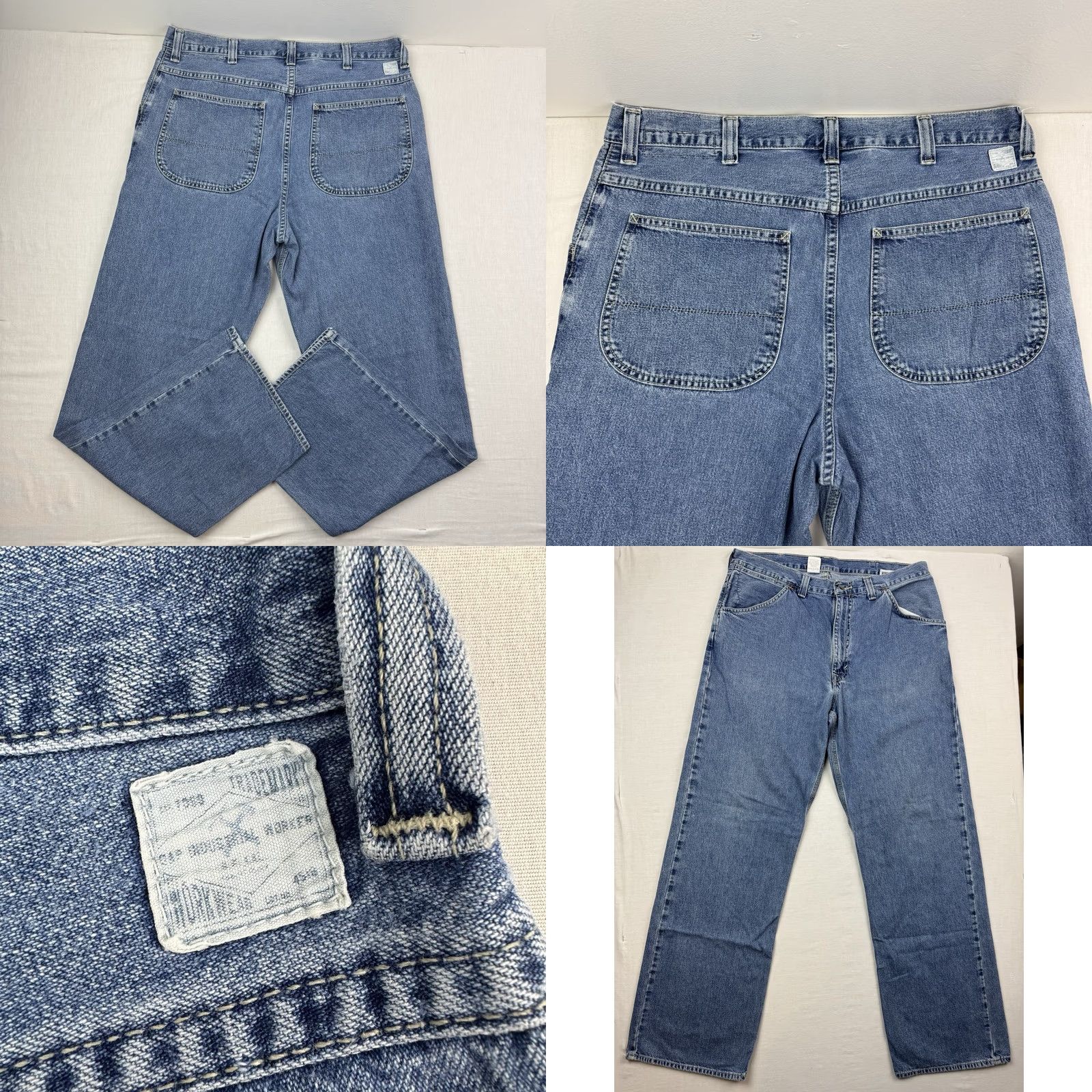 Gap VINTAGE Gap Jeans Adult 36x34 Relaxed Denim Cotton Blue 90s Grunge Y2K Hipster USA 90s Mens Jeans Size US 36 / EU 52 - 9 Thumbnail