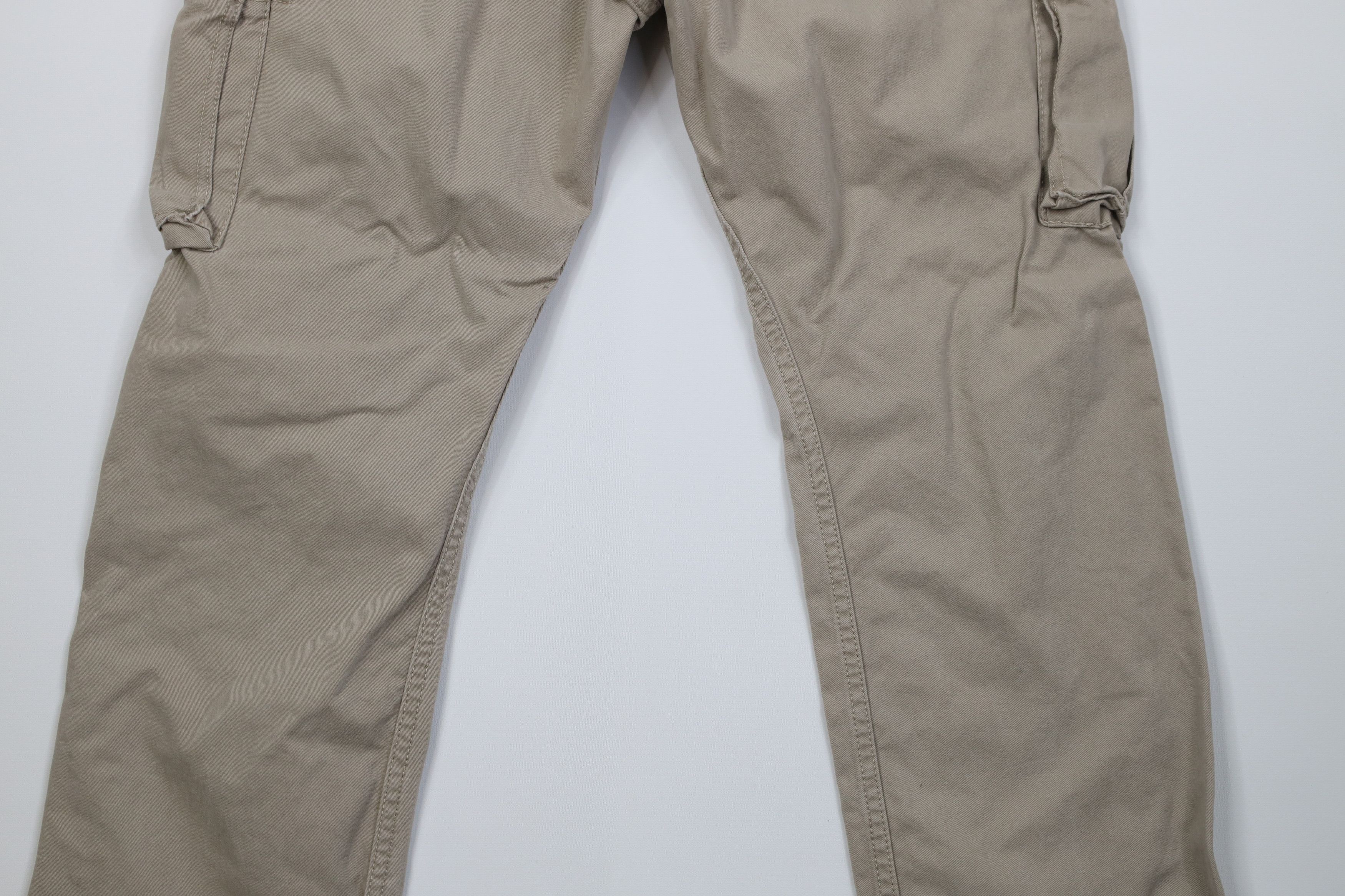 Levi's Vintage Y2K Levis Loose Wide Leg Cargo Pants Beige Cotton Size US 34 / EU 50 - 11 Thumbnail