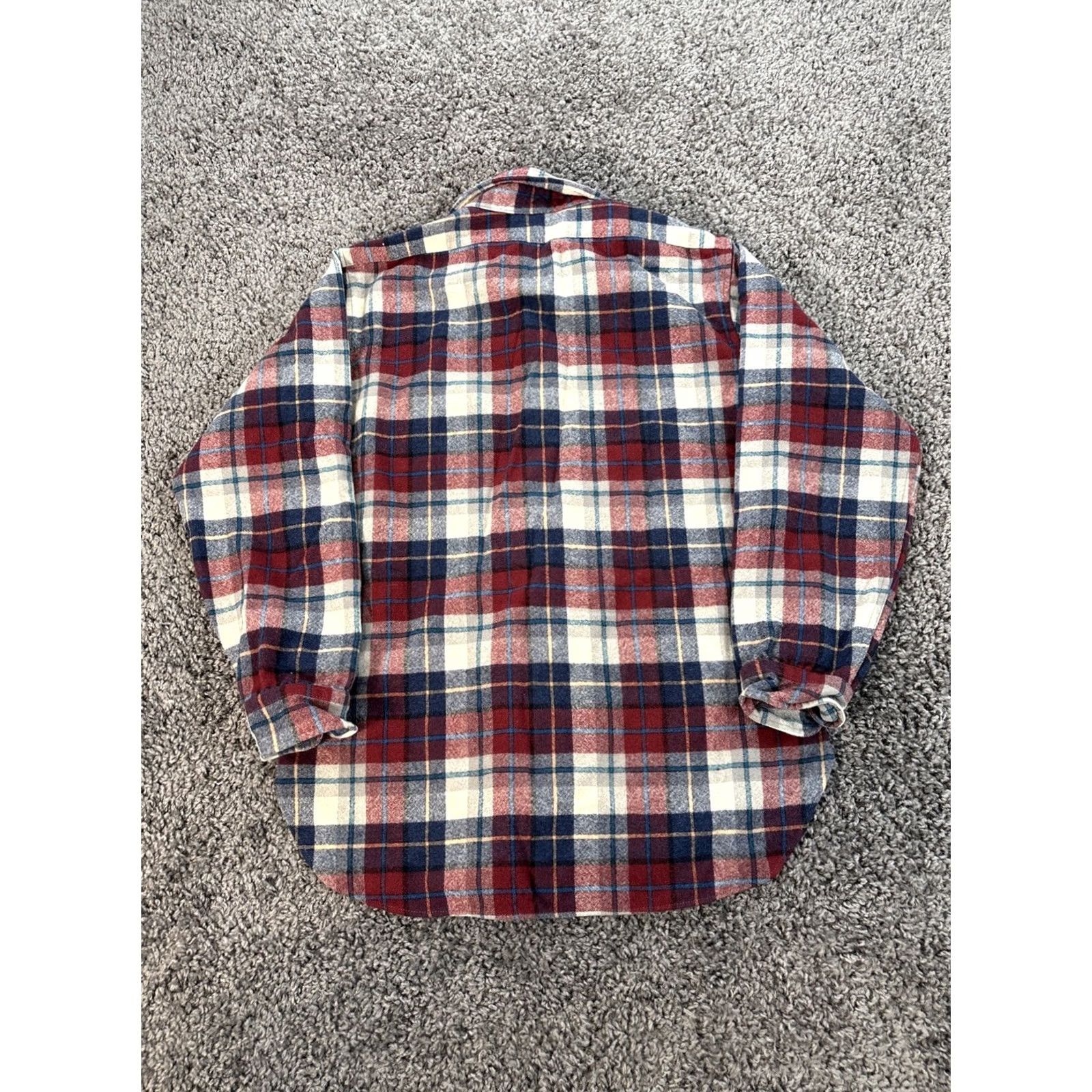 Pendleton VINTAGE Pendleton Shirt Men XL Longsleeve Plaid Wool USA Button-Up Flannel Size US XL / EU 56 / 4 - 5 Thumbnail