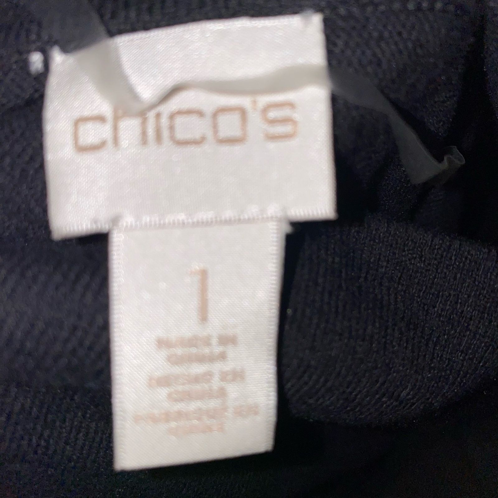 Chicos Chico’s Cam Black Cowl Neck Long Sleeve Pullover Sweater 1 Size S / US 4 / IT 40 - 5 Thumbnail