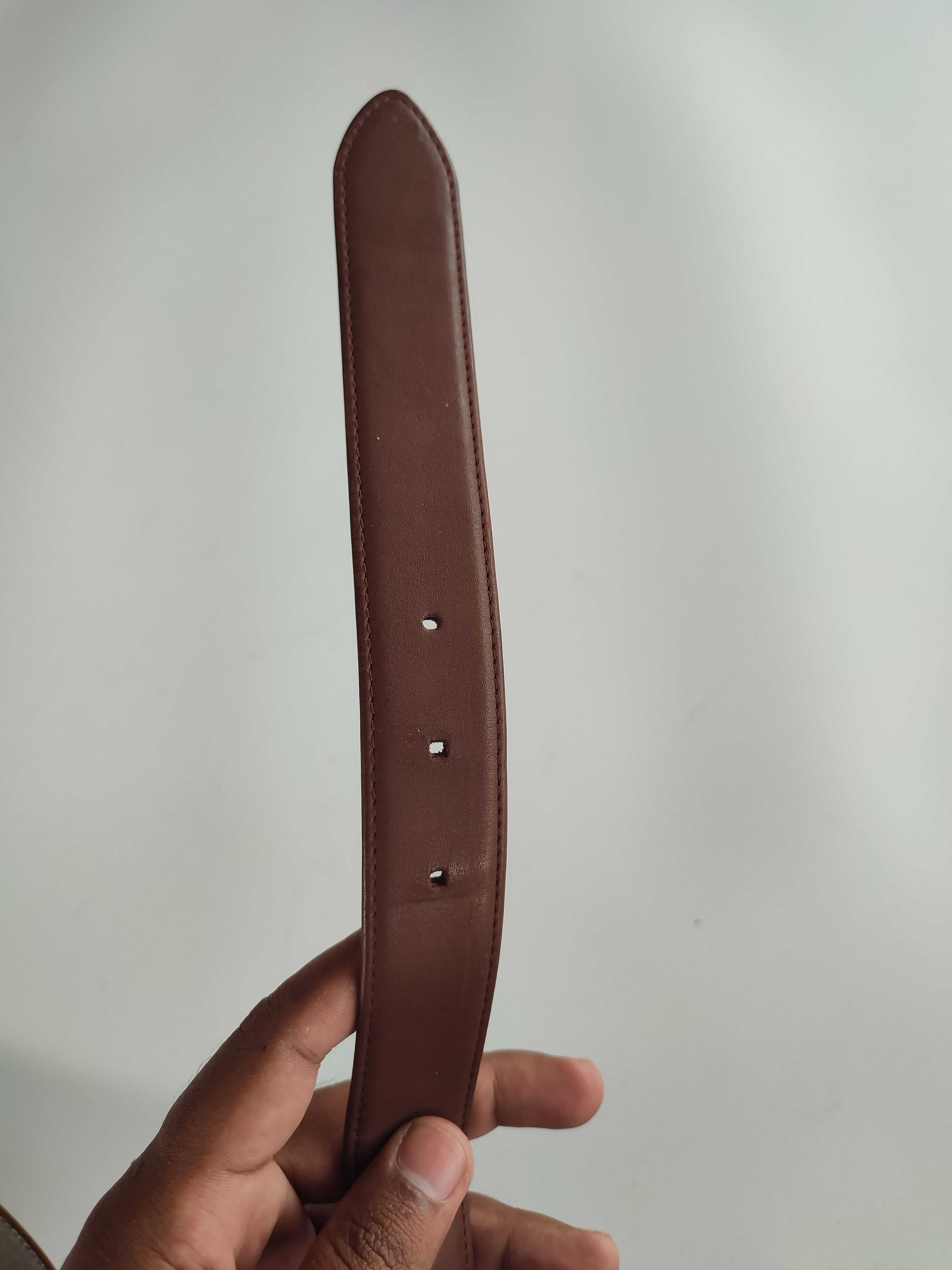 Lancel Lancel Paris Brown Leather Belt Size 38 - 4 Thumbnail