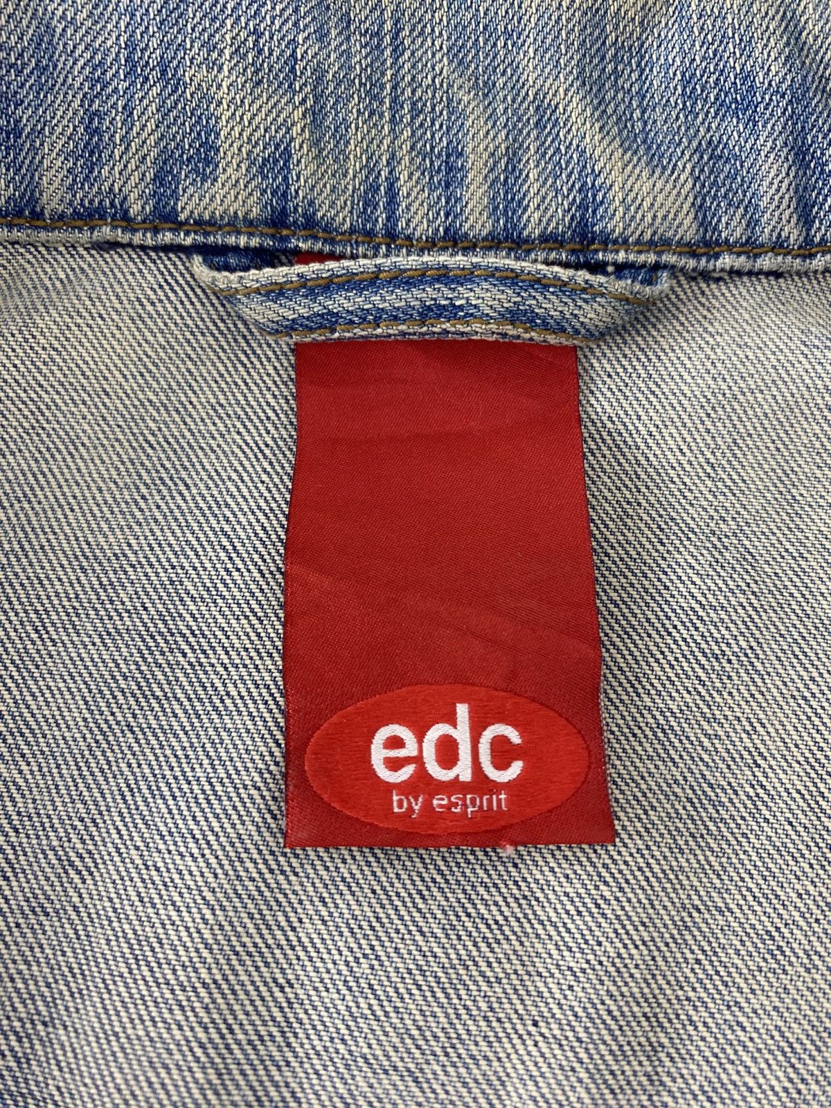 Esprit Edc by Esprit Indigo Denim Trucker Jeans Jacket Size US M / EU 48-50 / 2 - 7 Thumbnail