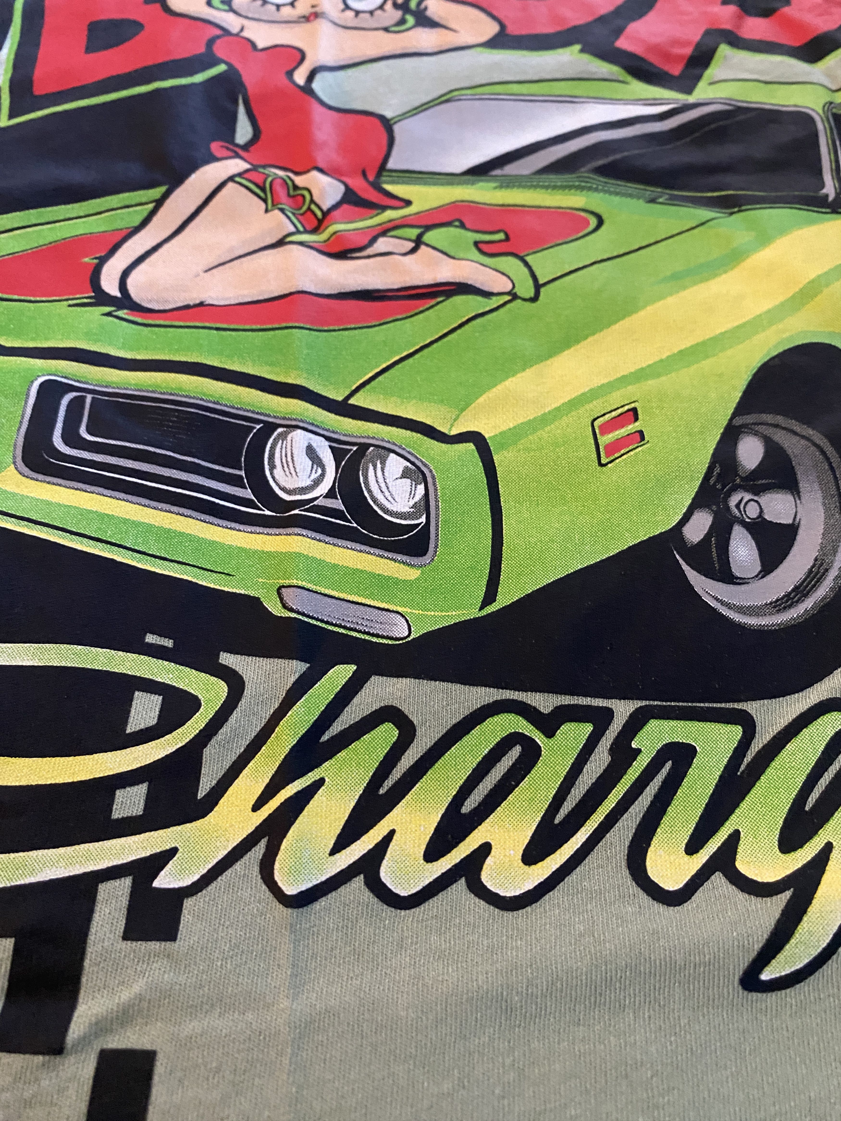 Other Betty Boop Dodge Charger T-Shirt – Light Green (NWT) Size US M / EU 48-50 / 2 - 2 Thumbnail
