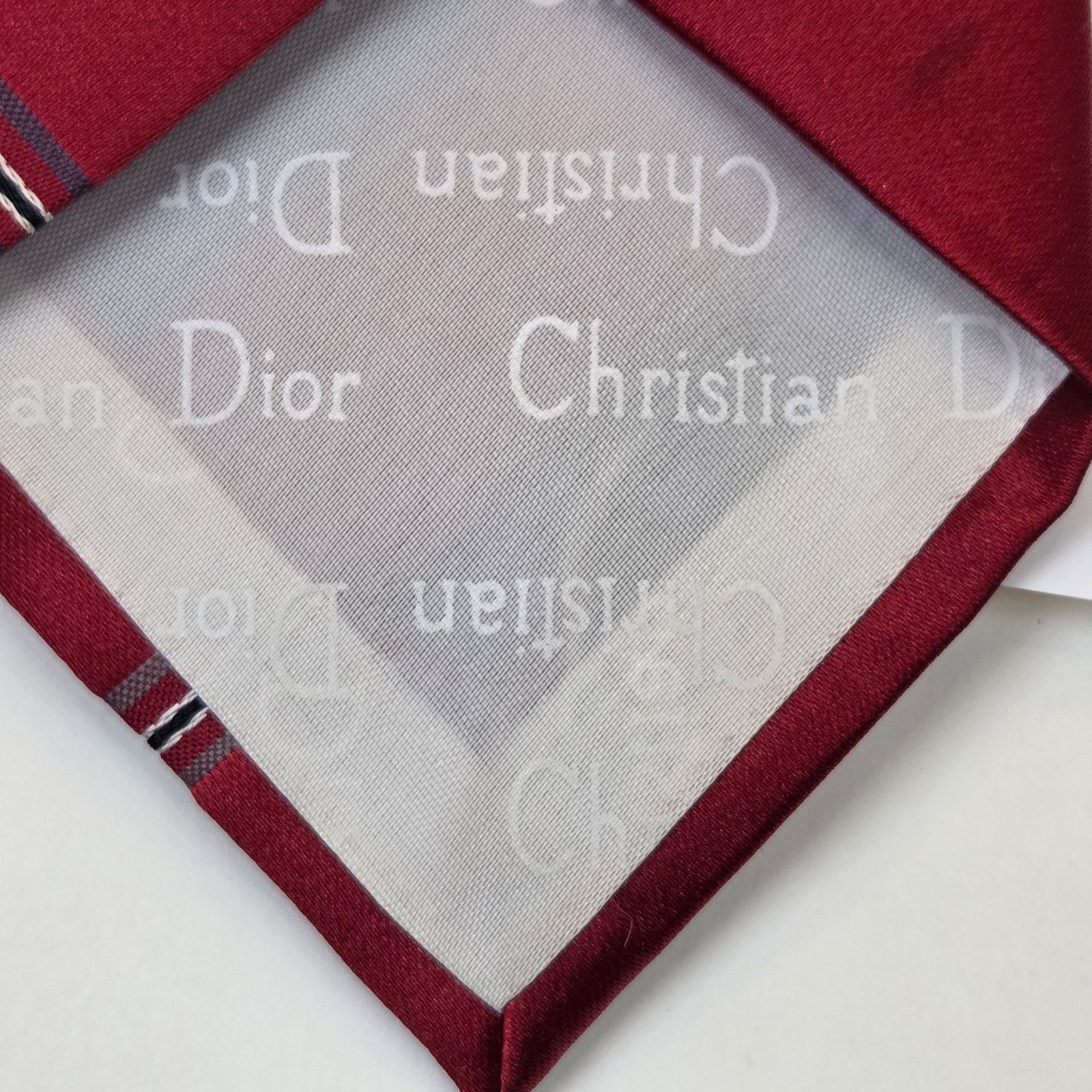 Dior Vintage Christian Dior Red Striped Designer Tie USA Size ONE SIZE - 9 Thumbnail