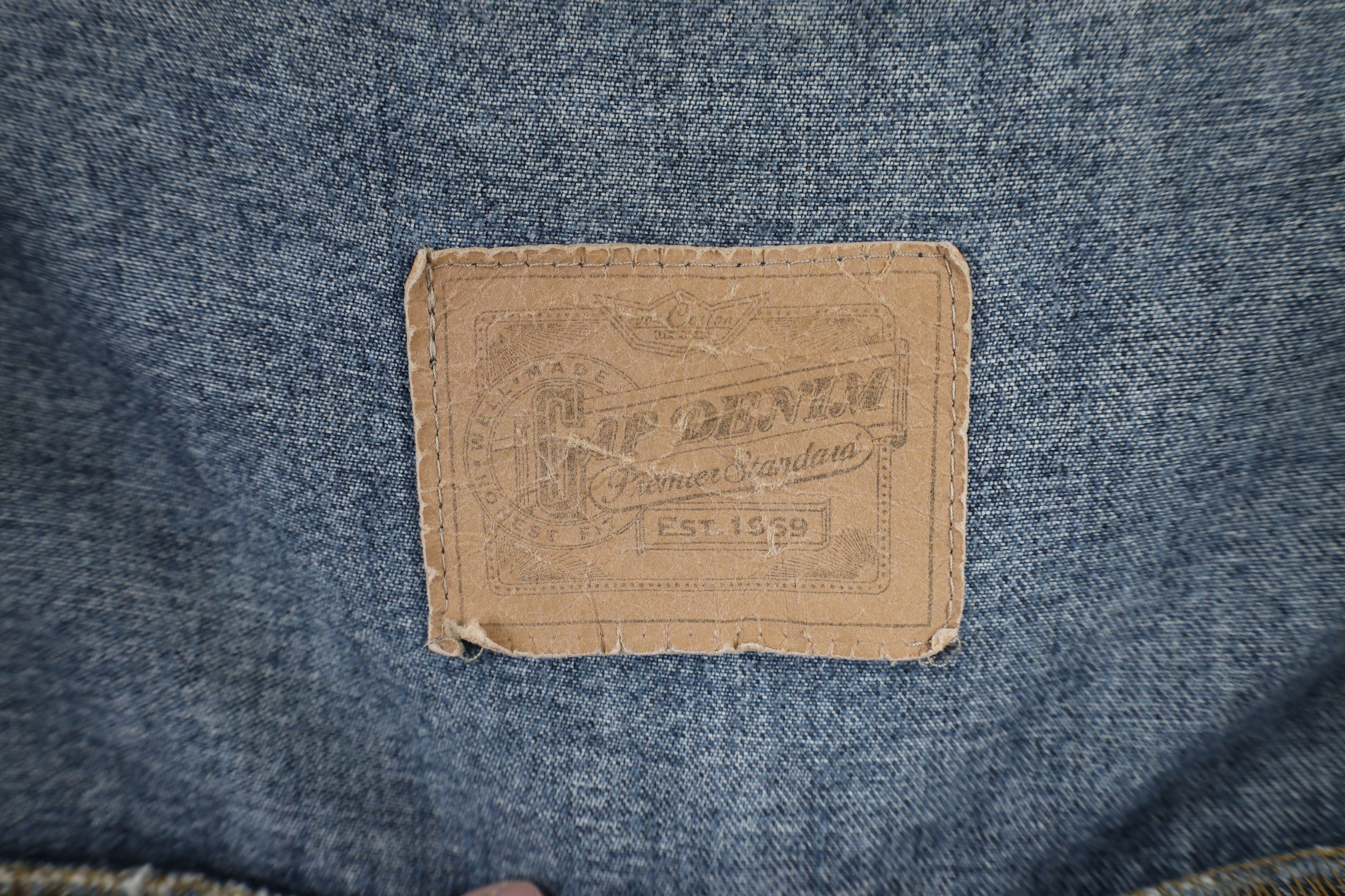 Gap × Vintage Vintage 90s Gap Denim Jean Trucker Jacket Blue Cotton Size US M / EU 48-50 / 2 - 10 Thumbnail