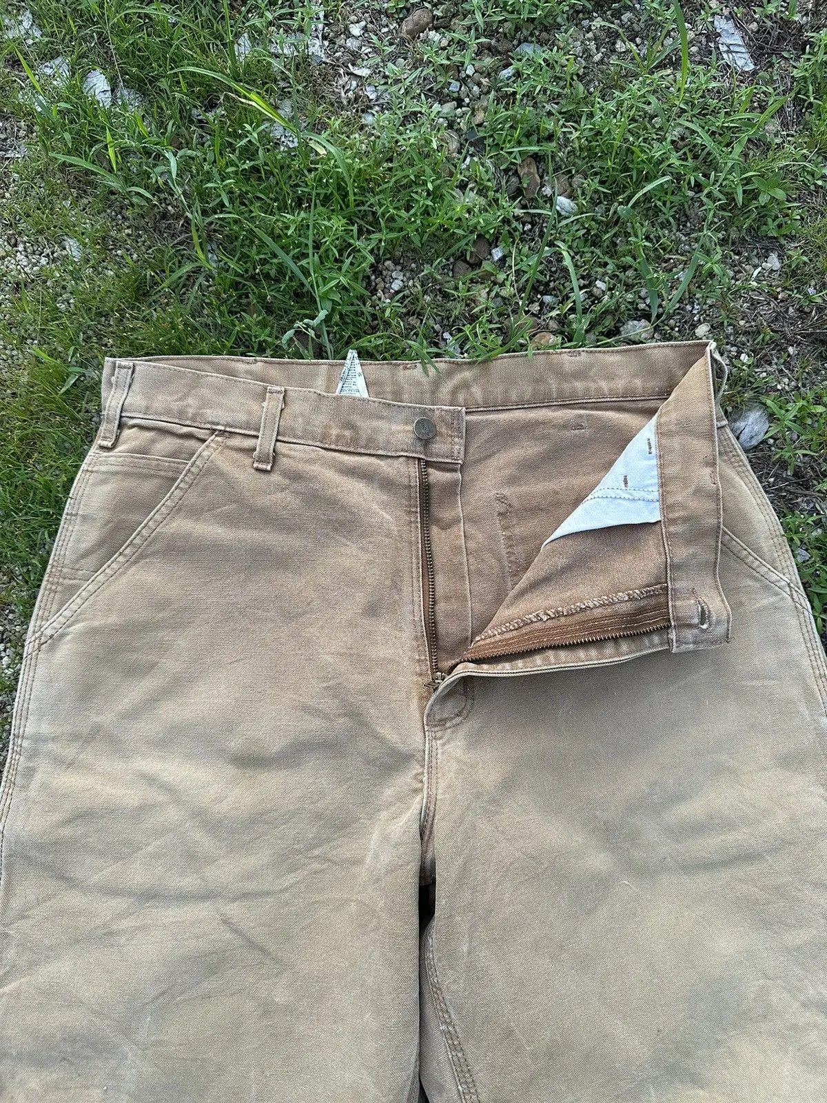 Carhartt FADED BROWN VINTAGE CARHARTT WORK WEAR MADE IN USA PANTS Size US 33 - 6 Thumbnail