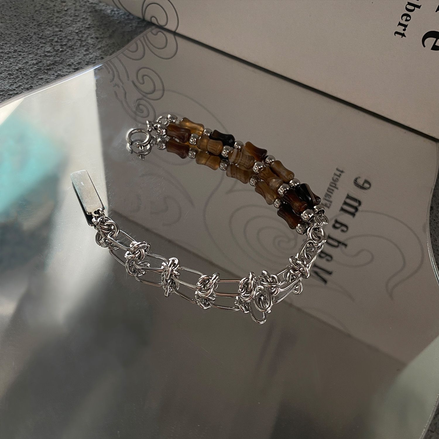 Jewelry Hip-hop Bracelet Y2K Punk Chain Gotch Bracelets Chains Size ONE SIZE - 2 Thumbnail