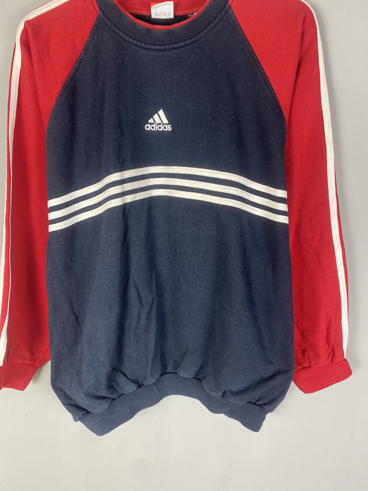 Adidas × Vintage Vintage 90s adidas sweatshirt big logo Size US XL / EU 56 / 4 - 3 Thumbnail