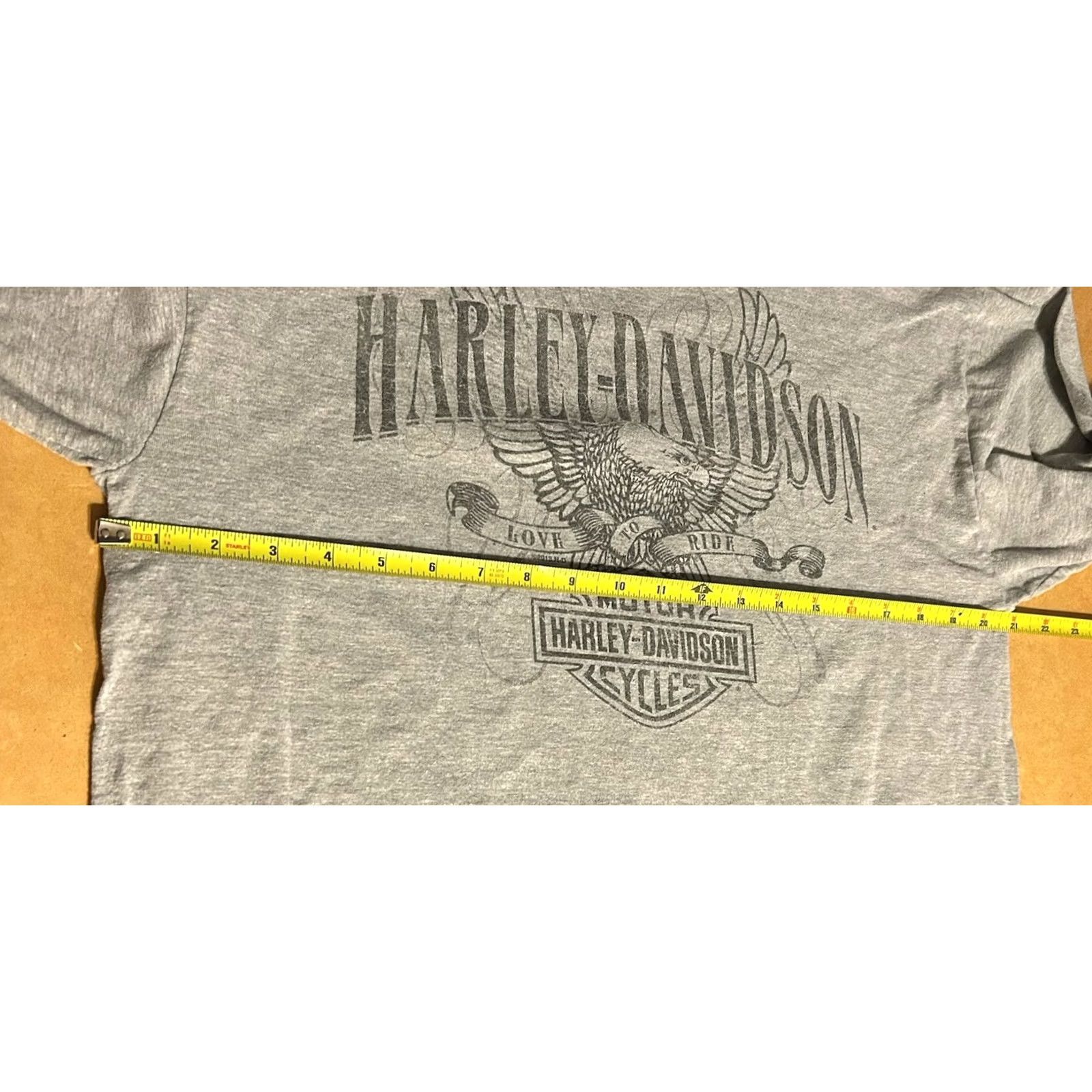 Harley Davidson Harley Davidson Beartooth Montana Long Sleeve Shirt - Men's Large Gray 2010-2019 Knit Cotton Shirt Size US L / EU 52-54 / 3 - 6 Thumbnail
