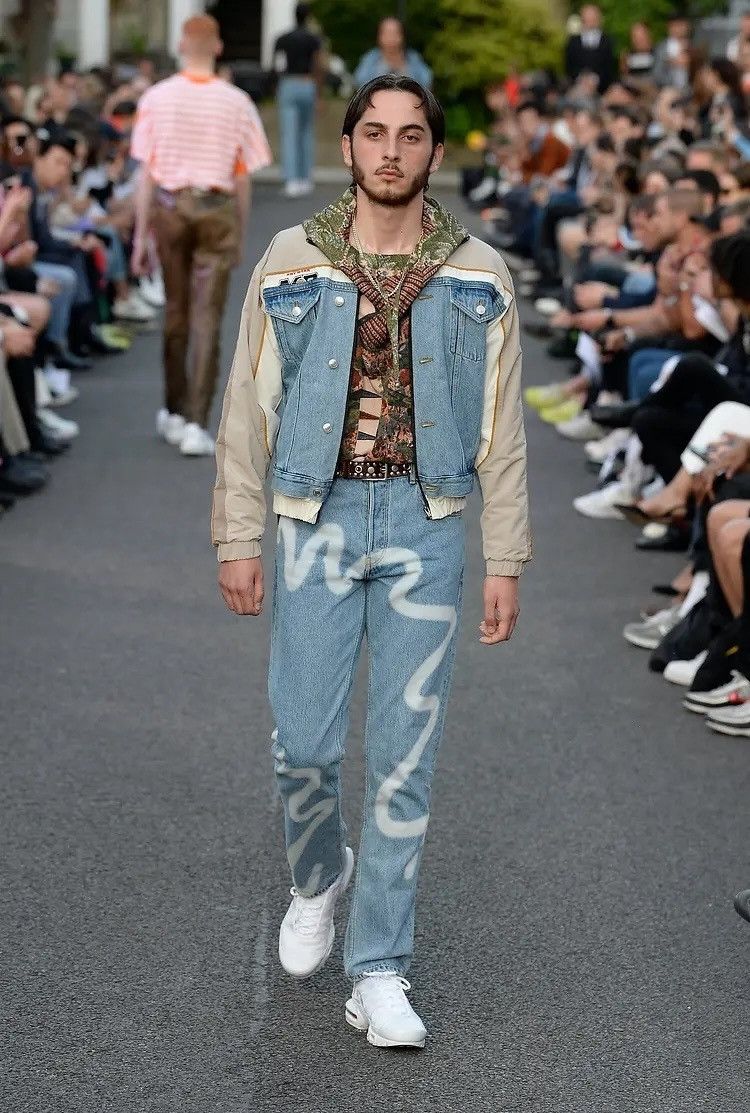 Martine Rose Martin Rose 2019SS Hybrid Denim Track Jacket Size US M / EU 48-50 / 2 - 2 Thumbnail