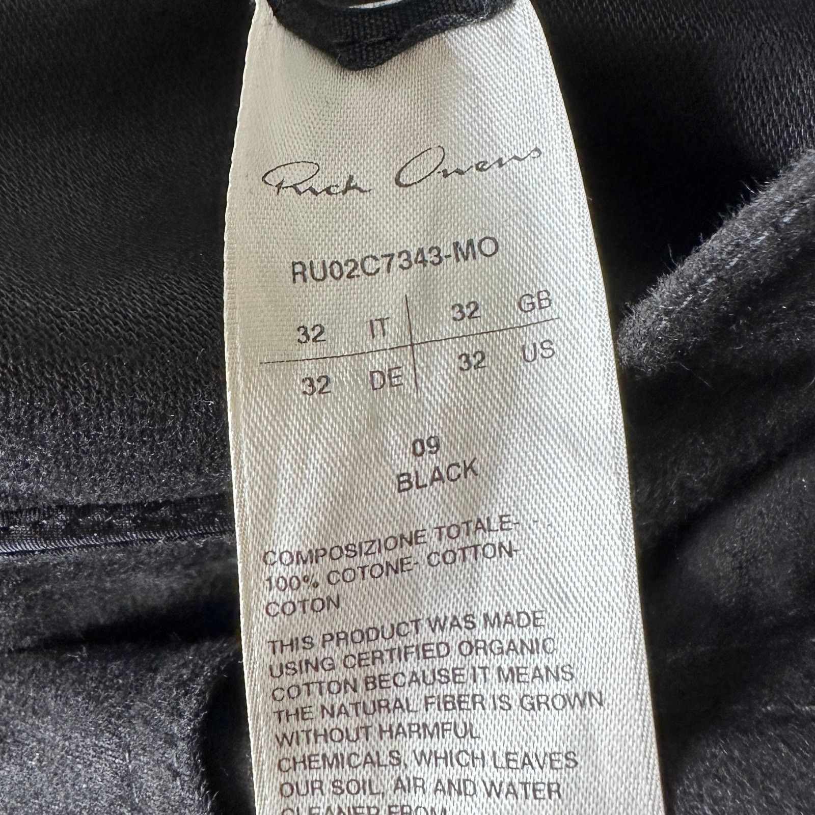 Rick Owens F/W23 Luxor Black Bolan Banana Pants Size US 32 / EU 48 - 16 Thumbnail