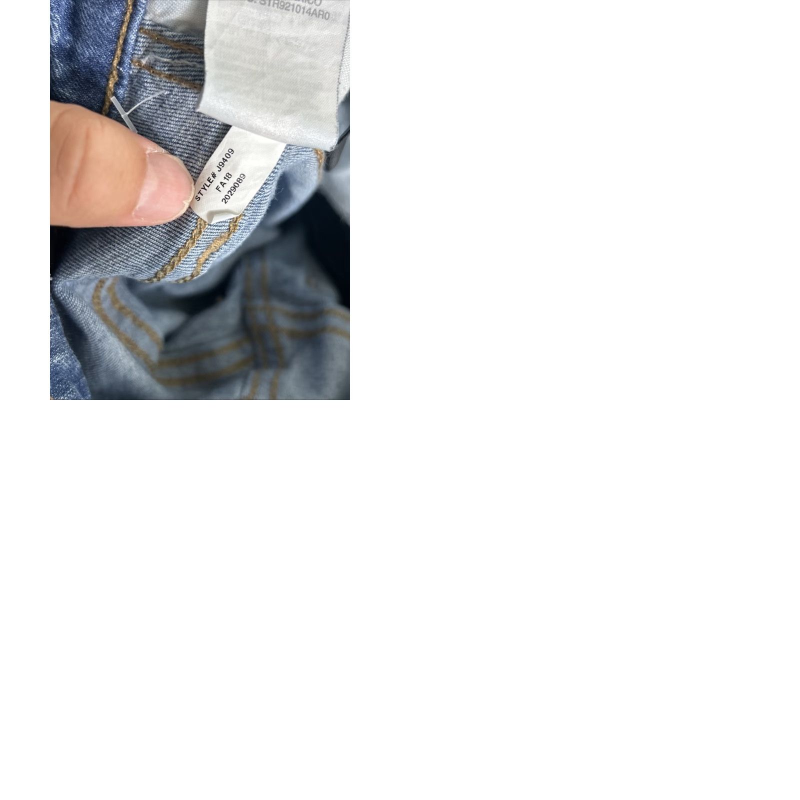 Madewell Madewell Curvy High Rise Skinny Jeans Size 23x28 Medium Wash Raw Hem Women Jeans Size 40" / US 18 - 10 Thumbnail