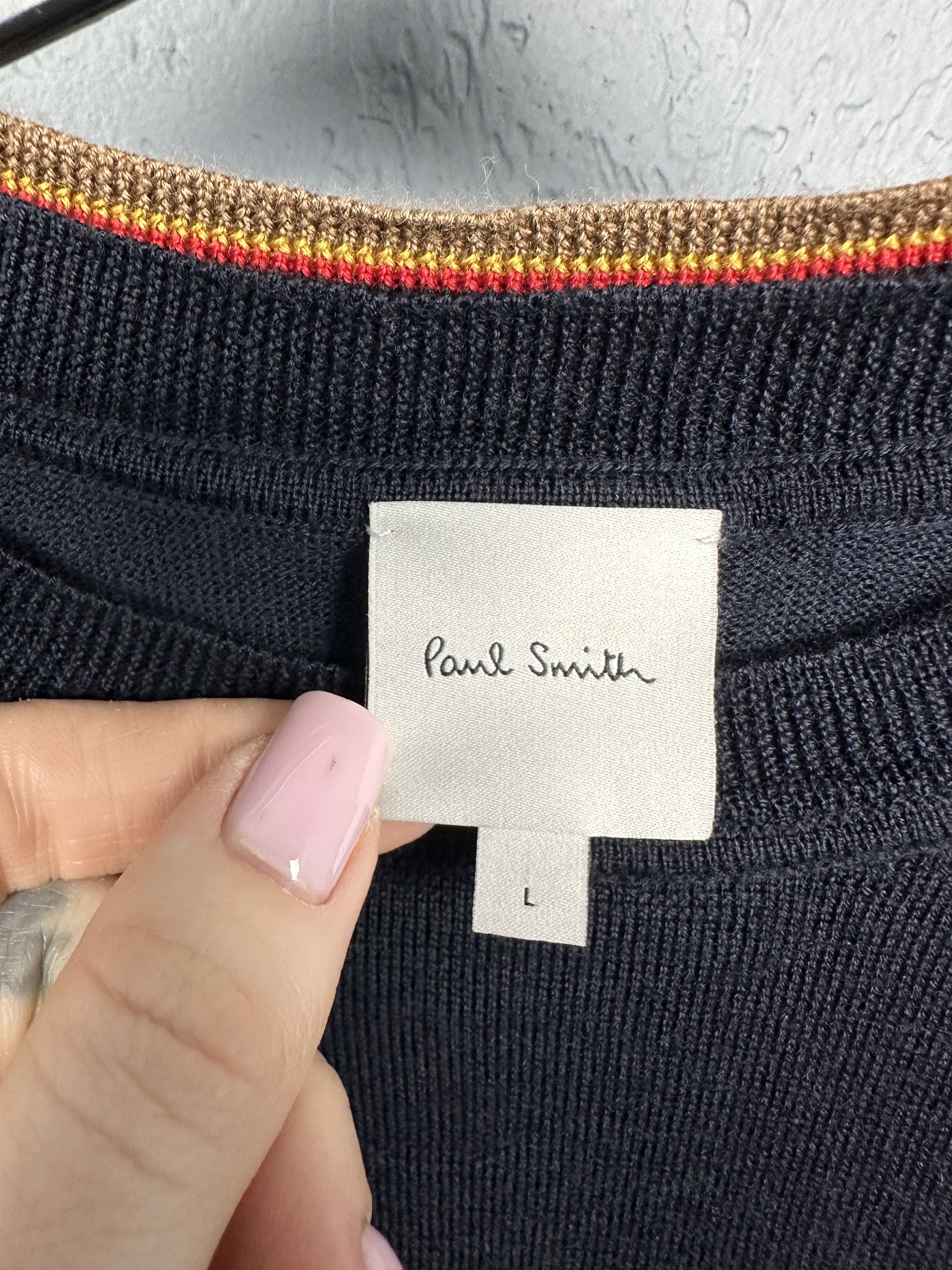 Paul Smith Paul Smith Mens Merino Wool Sweater Size US L / EU 52-54 / 3 - 3 Thumbnail