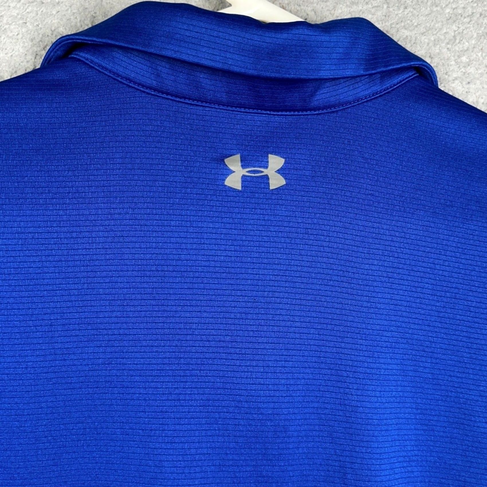 Under Armour Under Armour Polo Shirt Mens Large Blue HeatGear Golf Stripe Performance Rugby Size US L / EU 52-54 / 3 - 6 Thumbnail