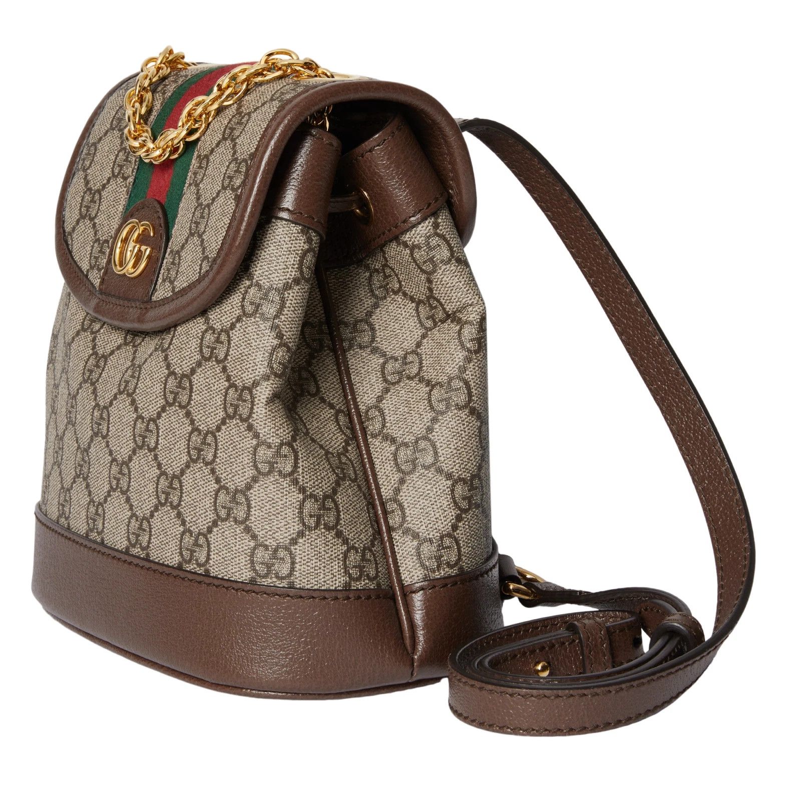 Gucci GUCCI Ophidia Mini Beige And Ebony GG Canvas Backpack Size ONE SIZE - 2 Thumbnail