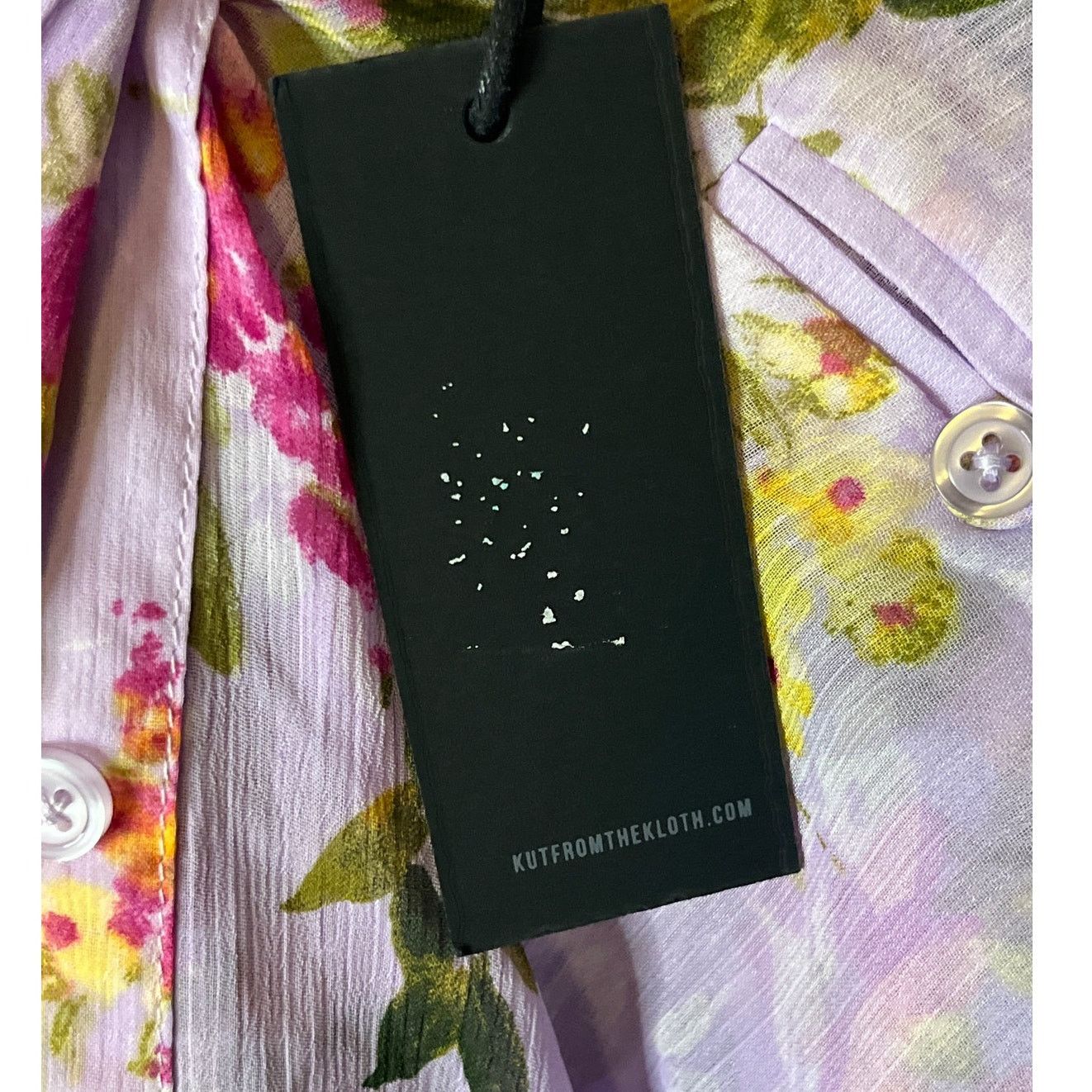 Other KUT from the Kloth Jasmine Chiffon Purple Floral Blouse Sm Size S / US 4 / IT 40 - 6 Thumbnail