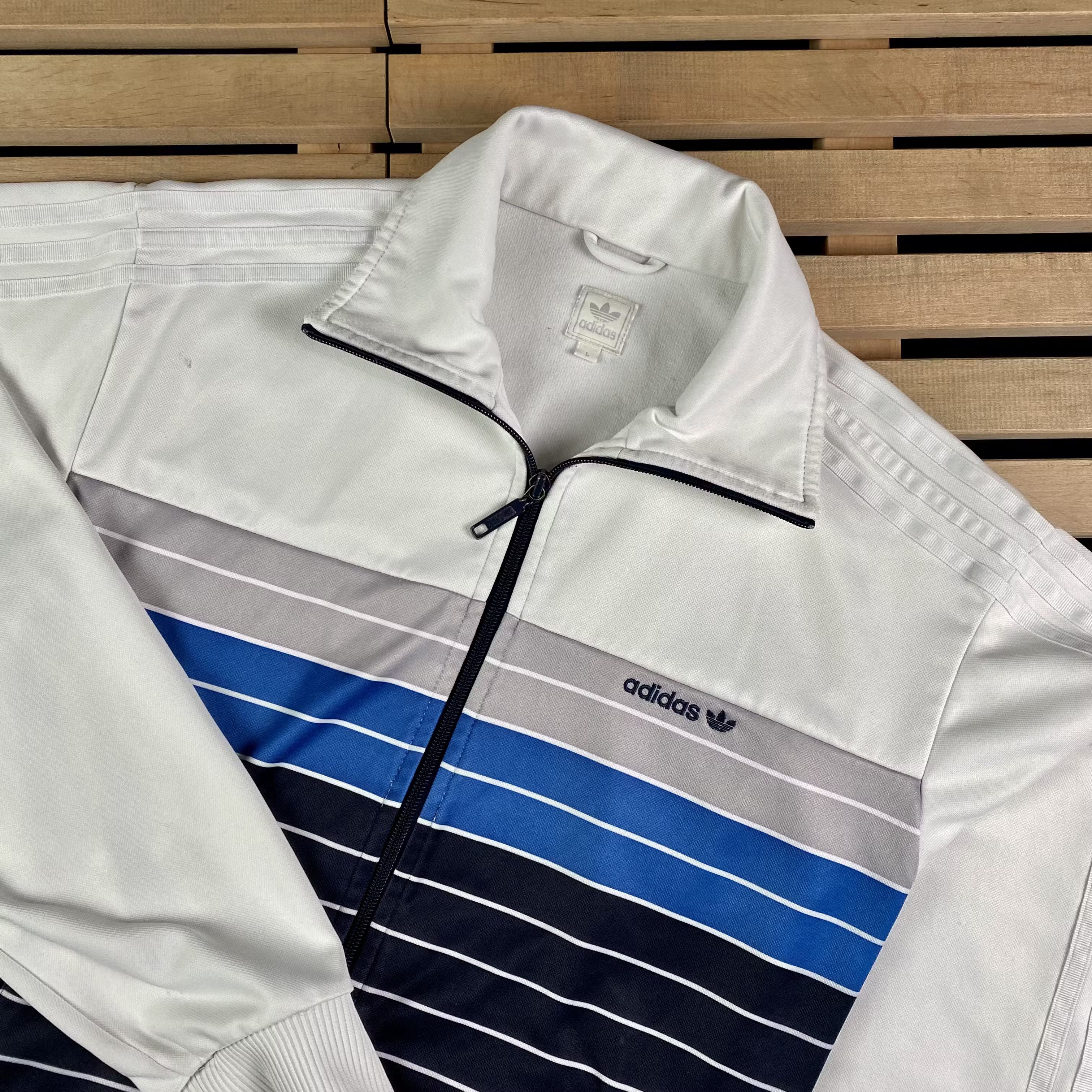 Adidas × Vintage Mens Track Jacket Adidas Vintage Size L Size US L / EU 52-54 / 3 - 2 Thumbnail