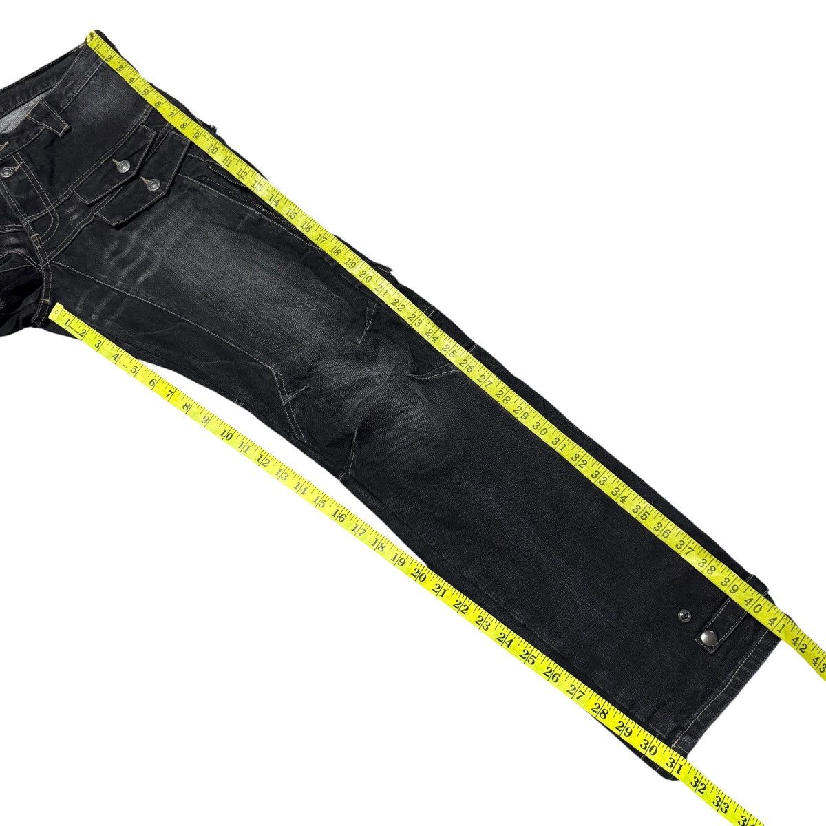 PPFM PPFM Bondage Black Denim Jeans Size US 32 / EU 48 - 21 Thumbnail