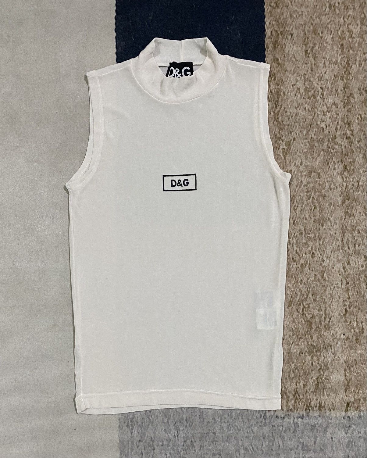 Dolce & Gabbana Vintage D&G Dolce Gabbana Acetate Spandex Tank Top Size M / US 6-8 / IT 42-44 - 1 Thumbnail
