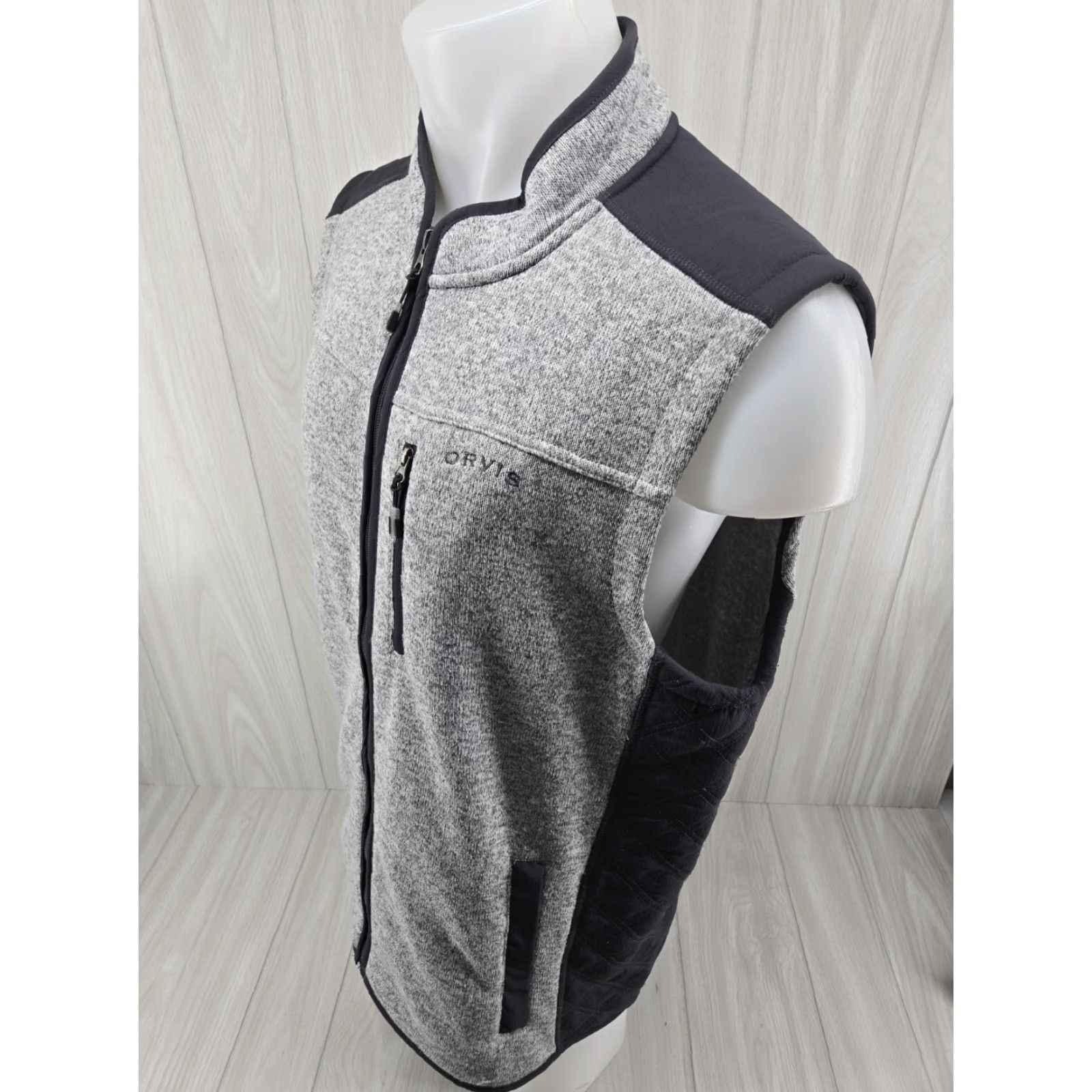 Orvis VINTAGE Orvis Sweater Fleece Vest Jacket Gray Men's XL Size US XL / EU 56 / 4 - 4 Thumbnail