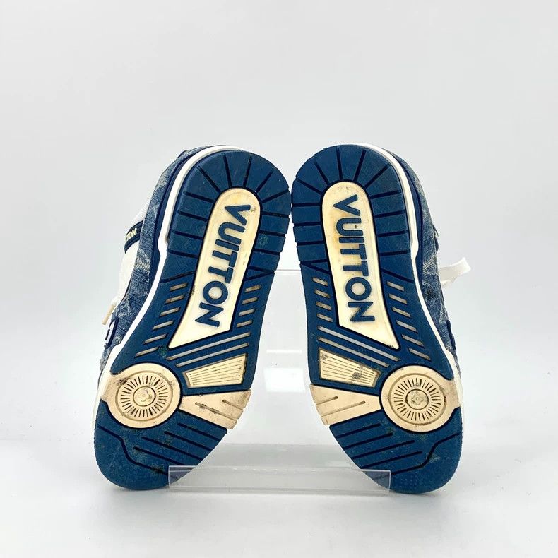 Louis Vuitton Louis Vuitton Blue and white color-matching casual sports Size US 4.5 / IT 34.5 - 5 Thumbnail