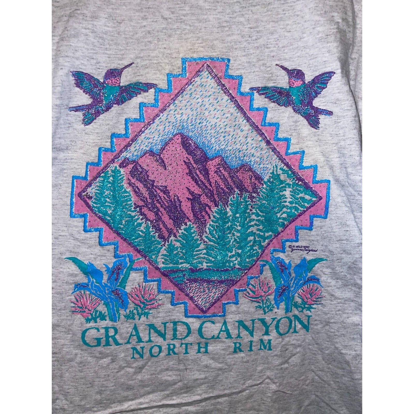 Signal Sport Vintage Grand Canyon North Rim Shirt Gray Graphic Tee VTG L Size US L / EU 52-54 / 3 - 2 Thumbnail
