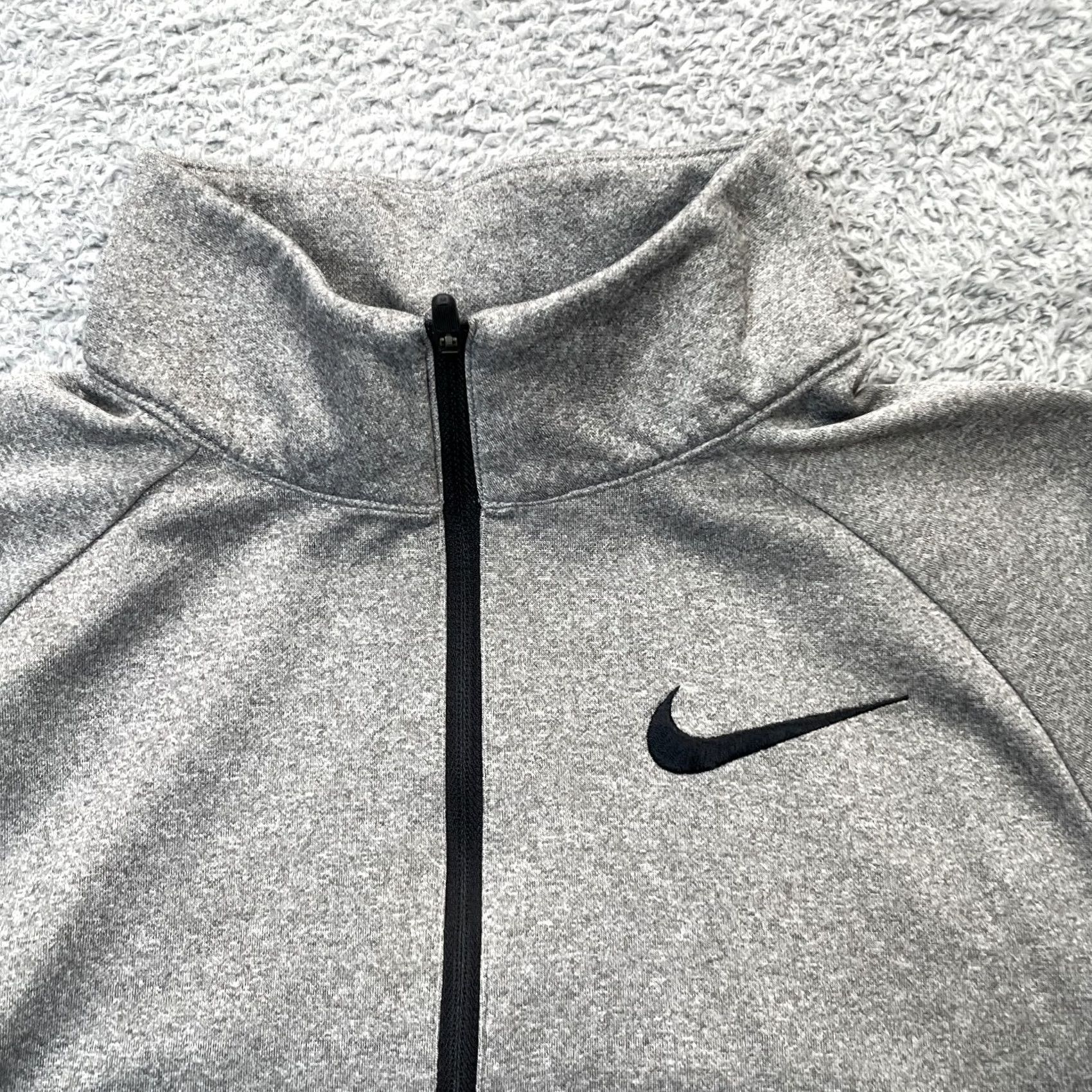 Nike Nike Sweatshirt Mens Small Gray Heather Dri Fit Fleece Lined Swoosh Quarter Zip Size US S / EU 44-46 / 1 - 5 Thumbnail
