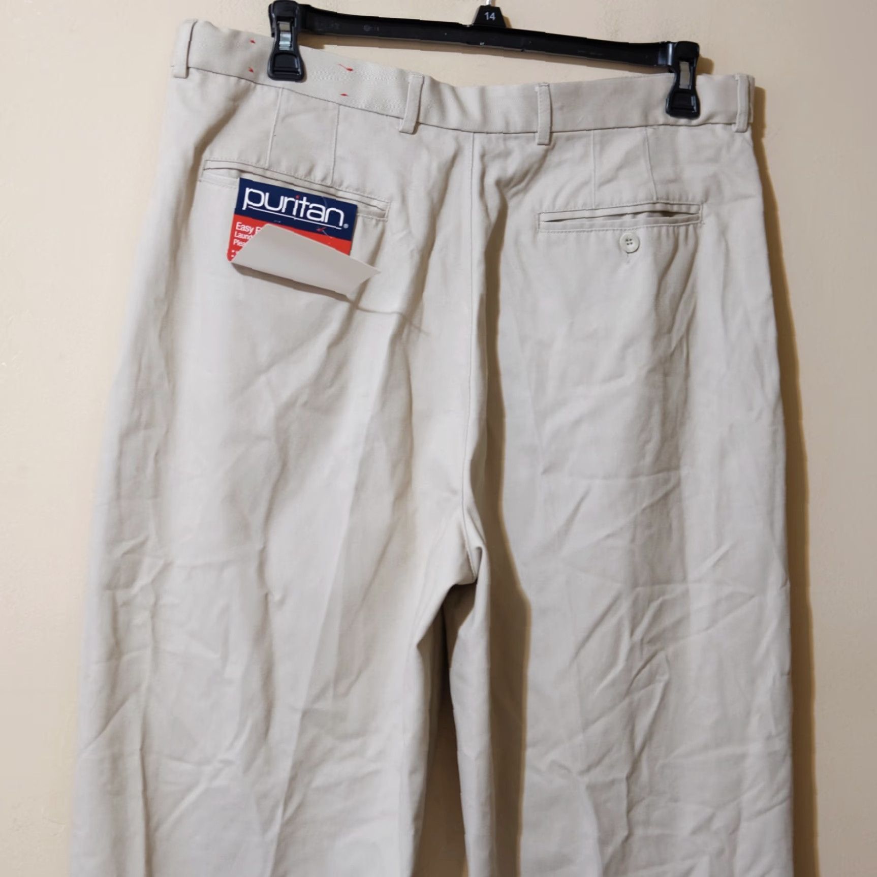 Vintage NWT Puritan Easy Fit Waist Khaki Pants Mens 40 x 30 Cotton/Polyester #p62-14 Size US 40 / EU 56 - 7 Thumbnail