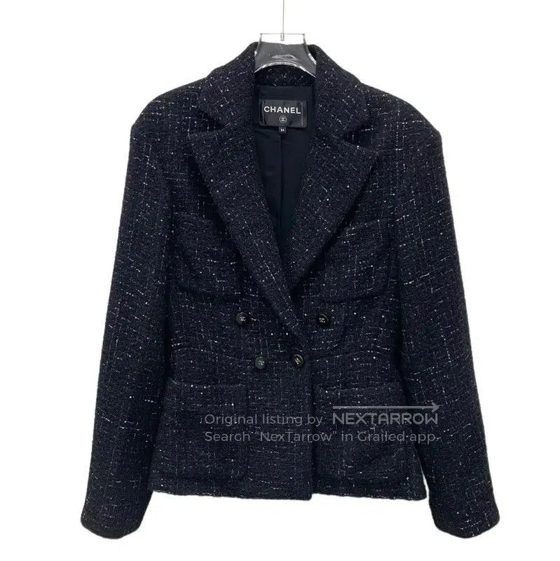 Chanel Chanel Wool Black Women's Jacket . Size XXS / US 00 / IT 34 - 1 Thumbnail