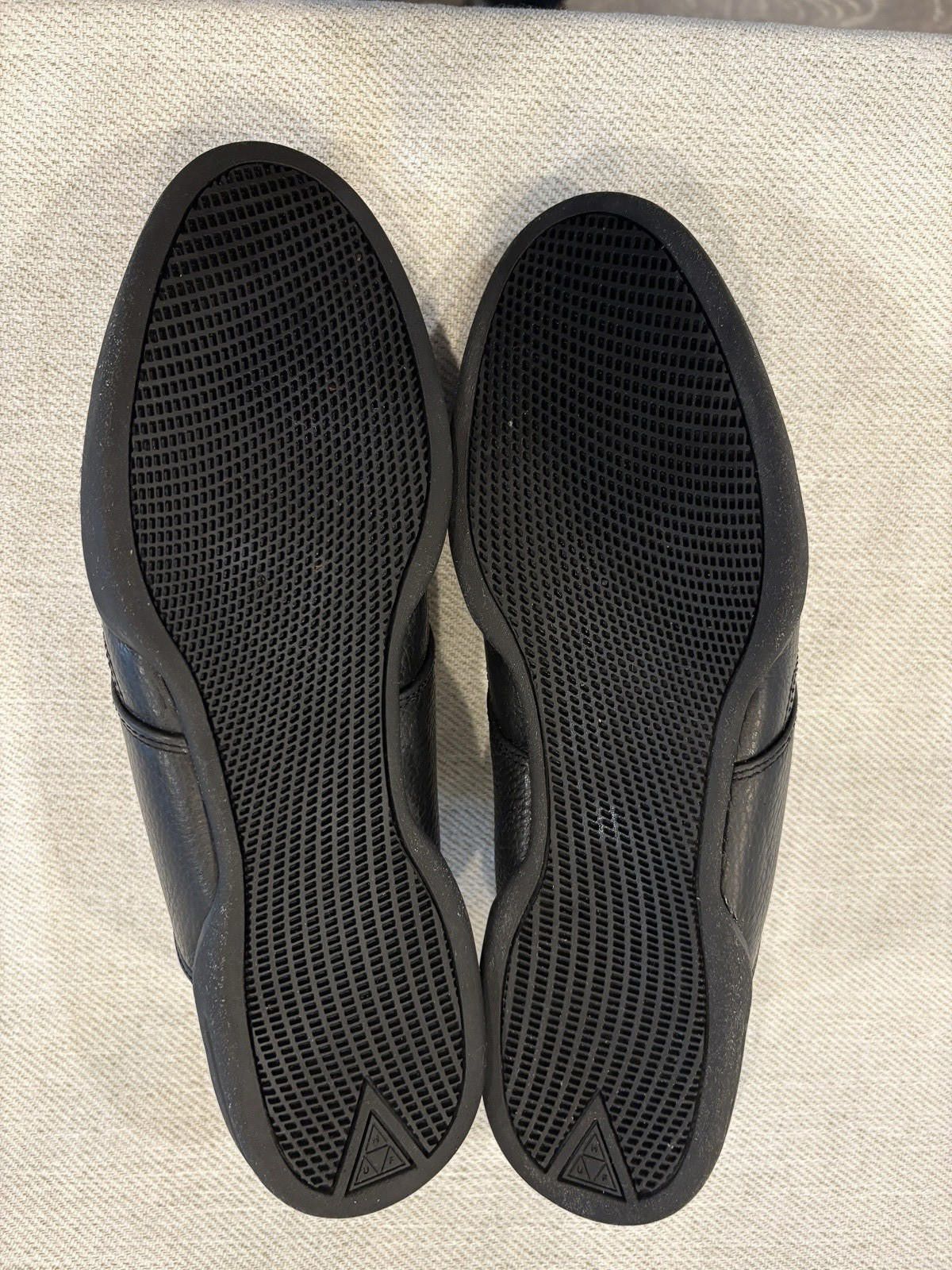 Huf HUF Dylan Rieder Black Pebbled Leather Skate Shoes 11.5 Size US 11.5 / EU 44-45 - 8 Thumbnail