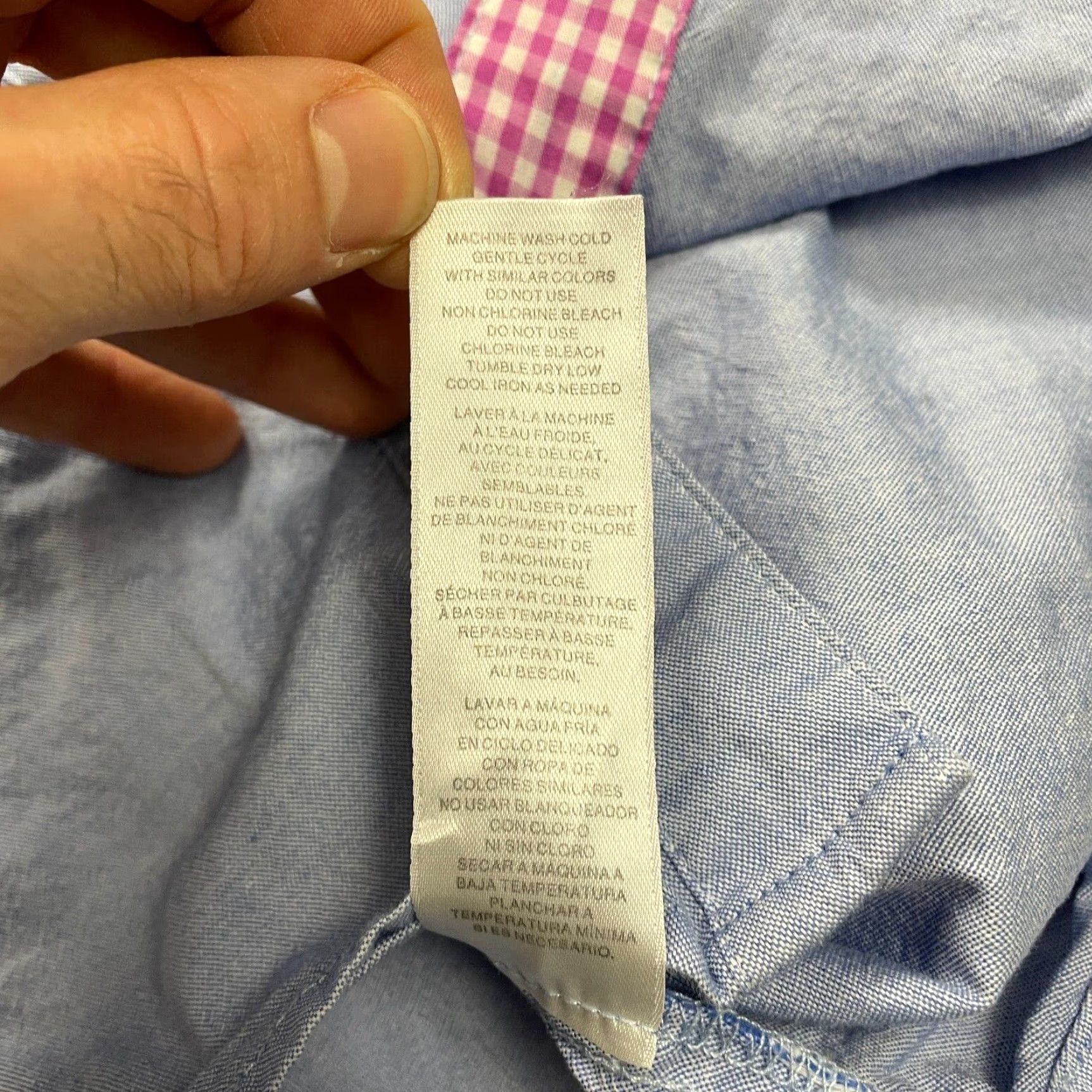 Vintage VINTAGE? No. Actually: Signature Collection Button-Down Shirt Womens XL Blue Long Sleeve Cotton Casual Size XL / US 12-14 / IT 48-50 - 7 Thumbnail