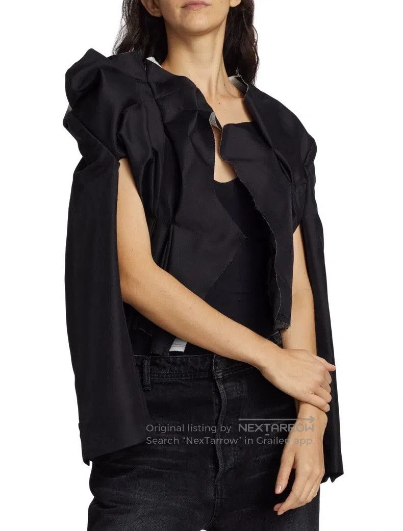 Comme des Garcons Comme Des Garcons Black Pleated Short Jacket Size S / US 4 / IT 40 - 7 Thumbnail