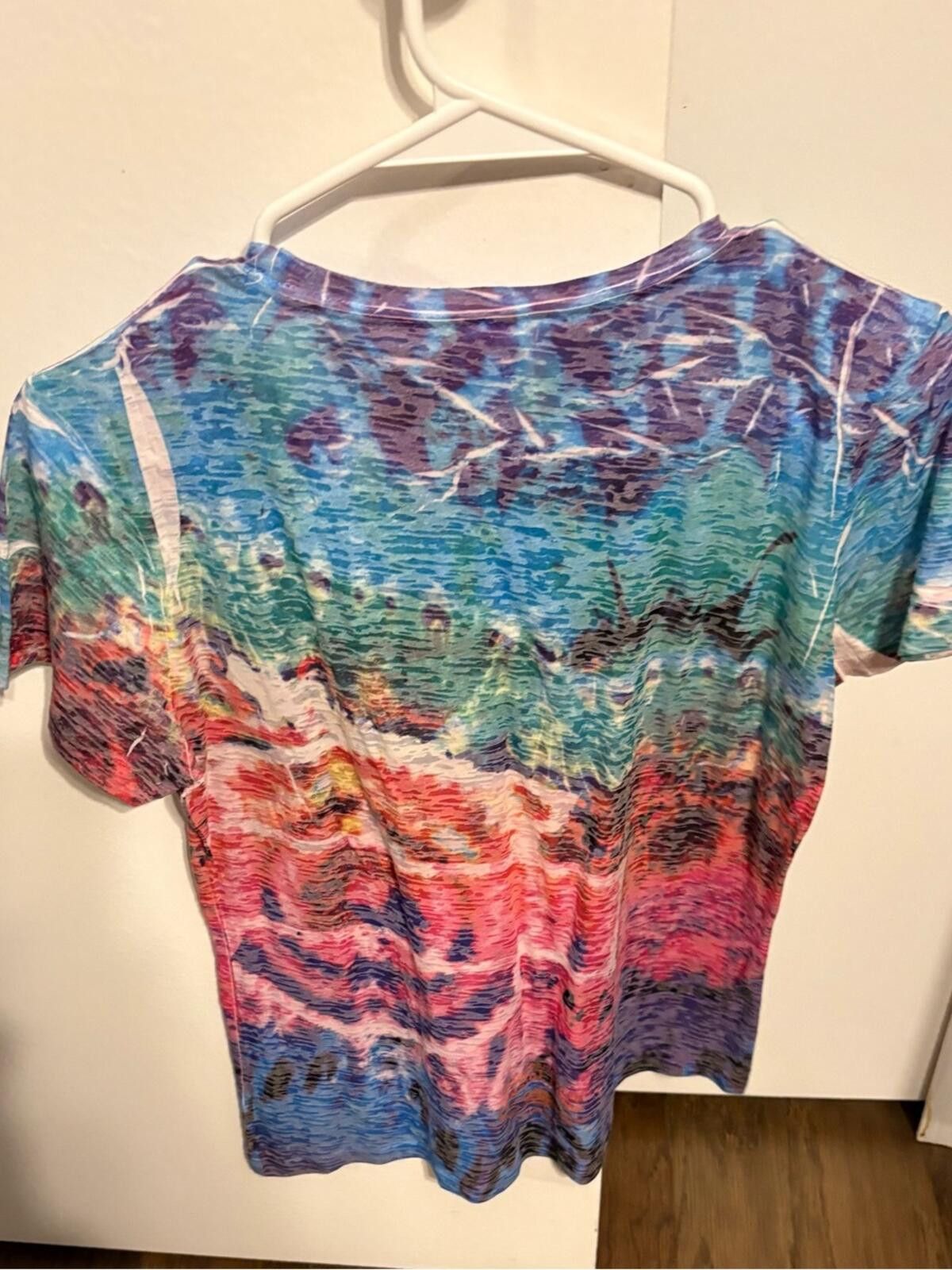 Harley Davidson Harley-Davidson MultiWave Tie-Dye Tee with Rhinestone Script Size L / US 10 / IT 46 - 2 Thumbnail