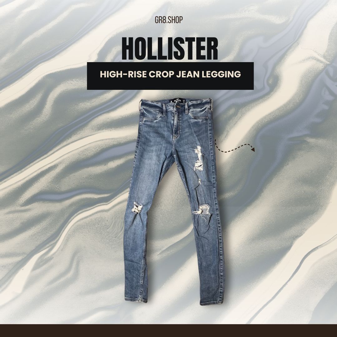 Hollister Hollister High-Rise Crop Jean Legging Advanced Stretch Size Size 27" / US 4 / IT 40 - 1 Thumbnail