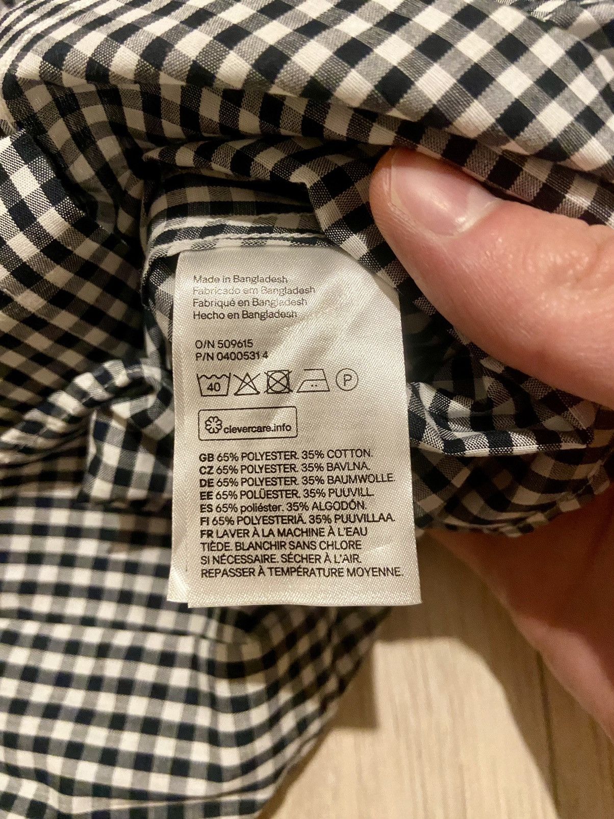 H&M H&M black and white basic checkered shirt Size US S / EU 44-46 / 1 - 4 Thumbnail
