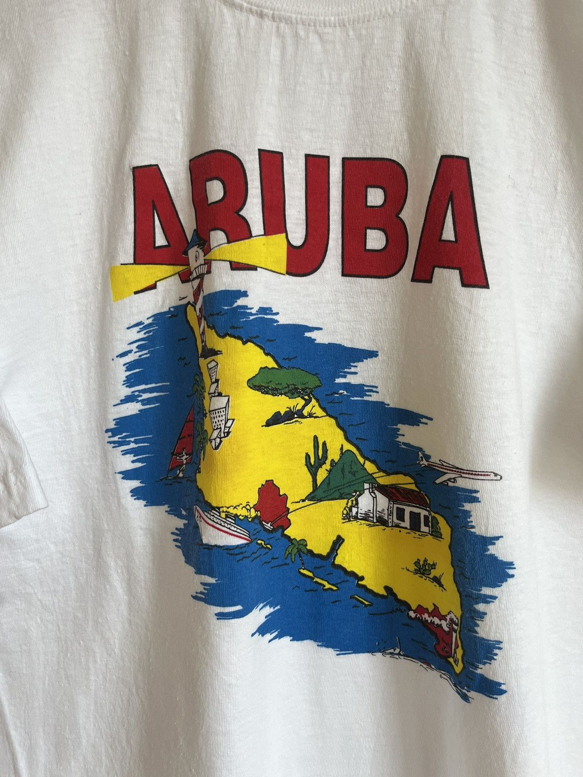 Vintage Vintage 90’s Aruba Caribbean Sea T-Shirt Size US XL / EU 56 / 4 - 3 Thumbnail
