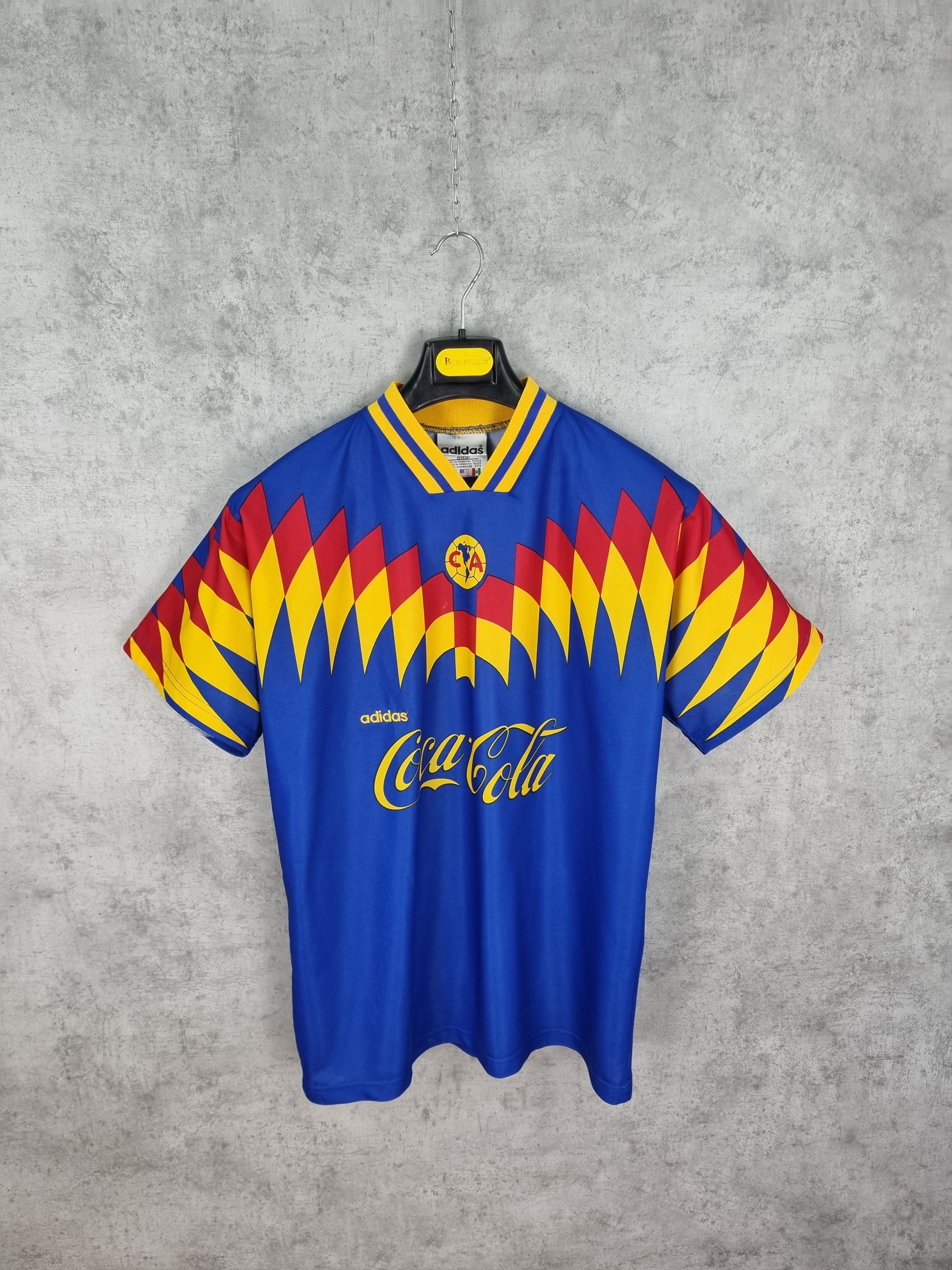 Adidas × Vintage 90s Adidas CA Soccer Jersey Coca Cola Vintage Tee Shirt Size US L / EU 52-54 / 3 - 7 Thumbnail