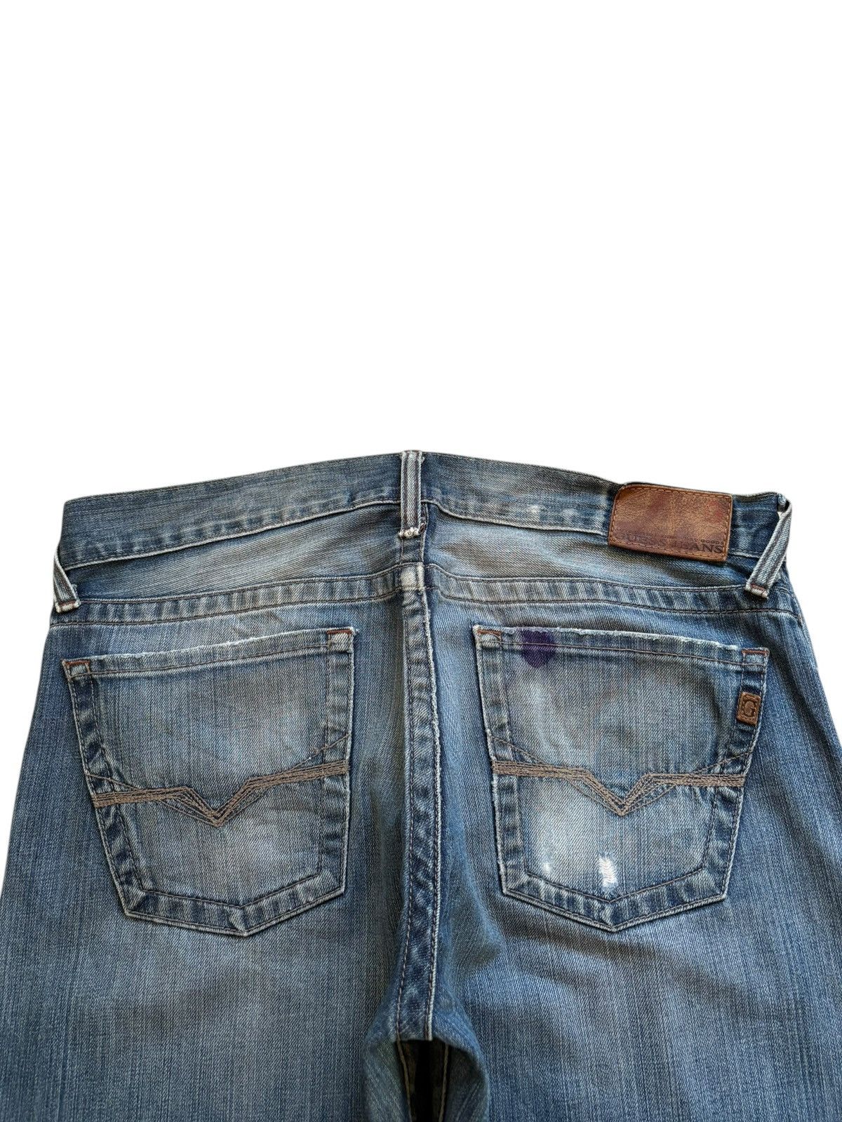 Guess Vintage Guess Faded Wash Distressed Ripped Baggy Jeans Size US 35 - 8 Thumbnail